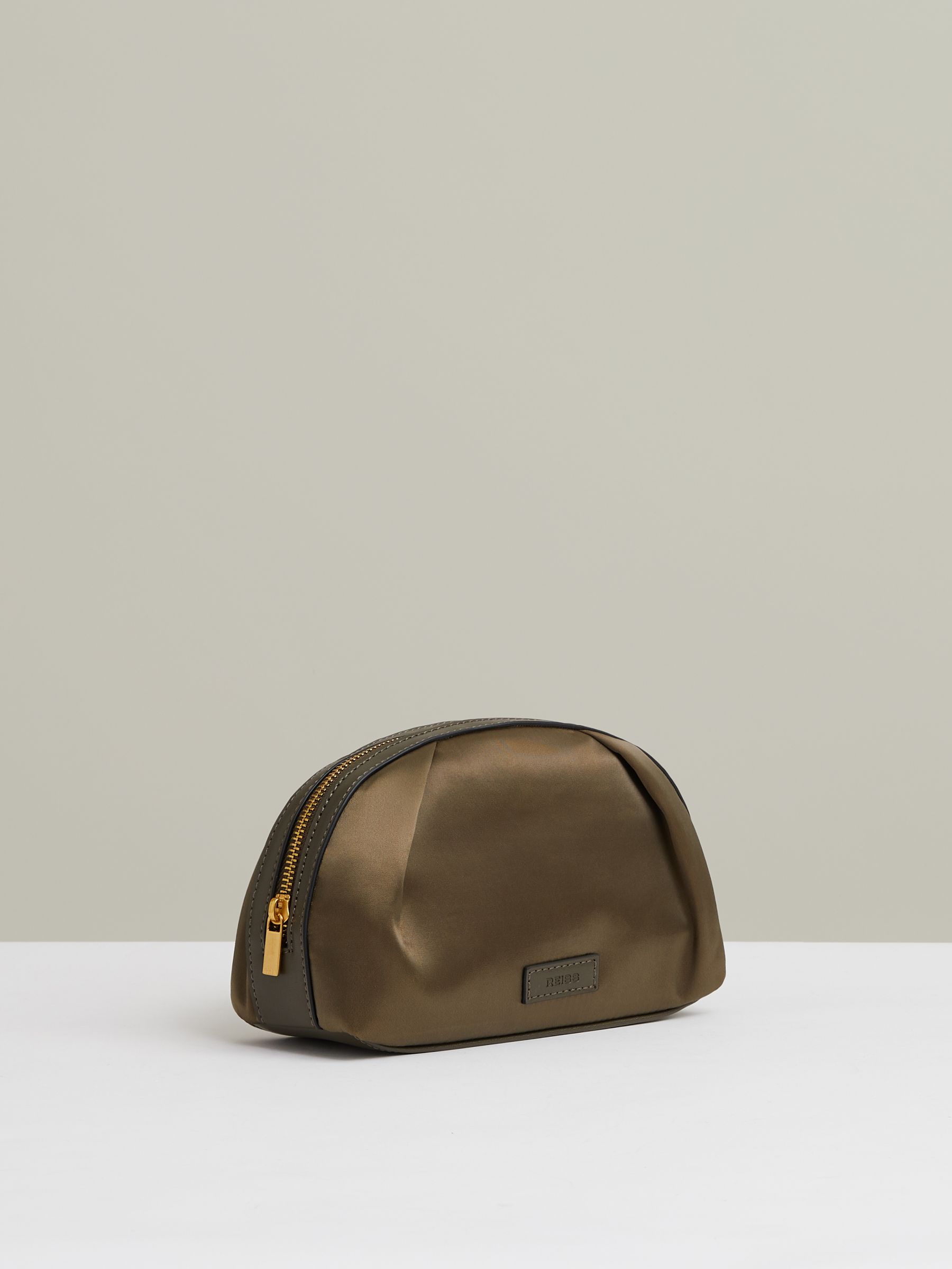 Cosmetics Bag in Olive - Image 4 of 4