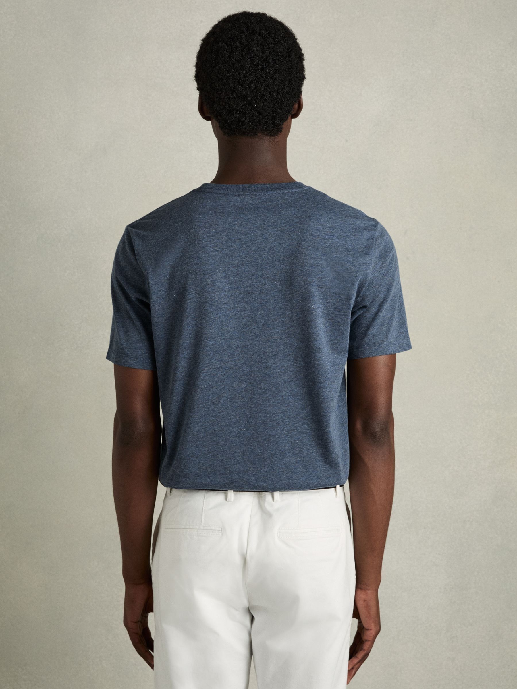 3 Pack Of Crew Neck T-Shirts in Airforce Blue Multi - Afbeelding 5 van 5
