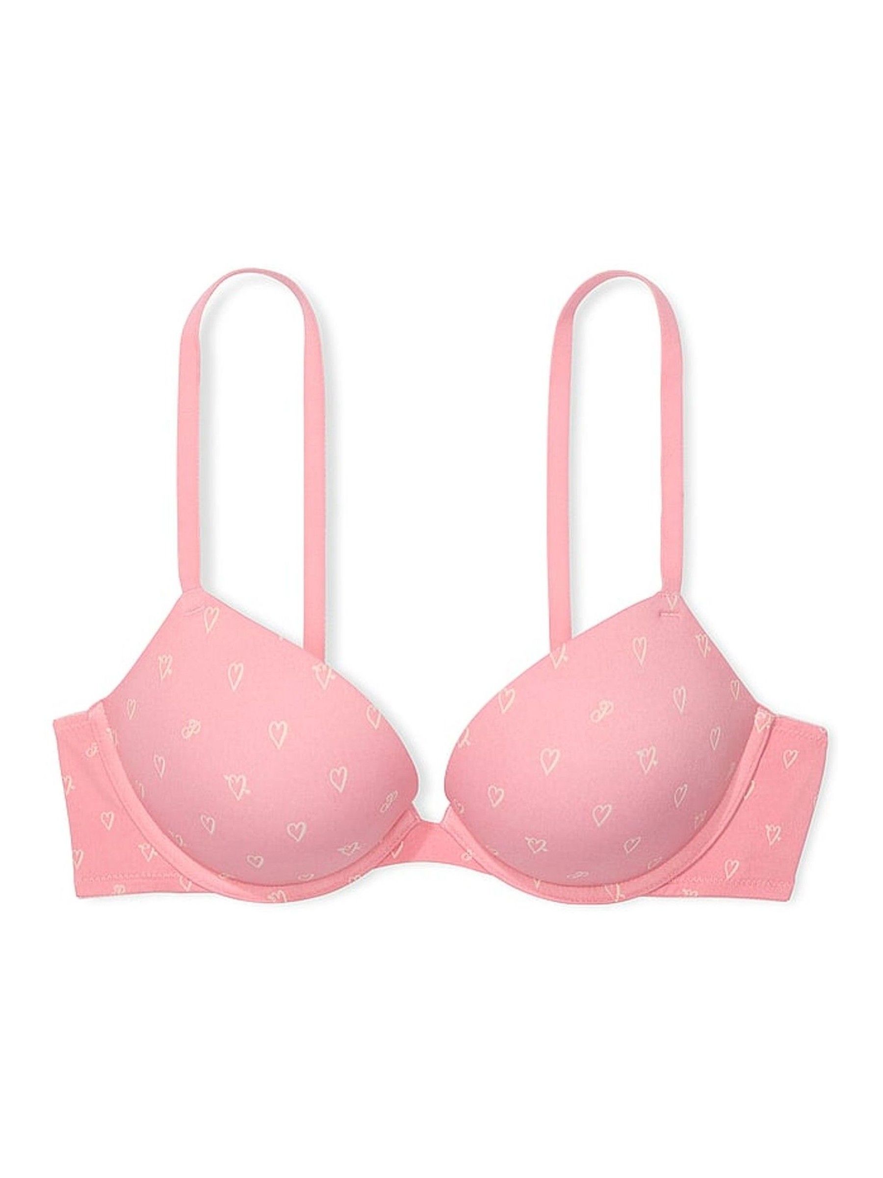 Petal Pink Heart Super Push Up Bra - Image 3 of 4