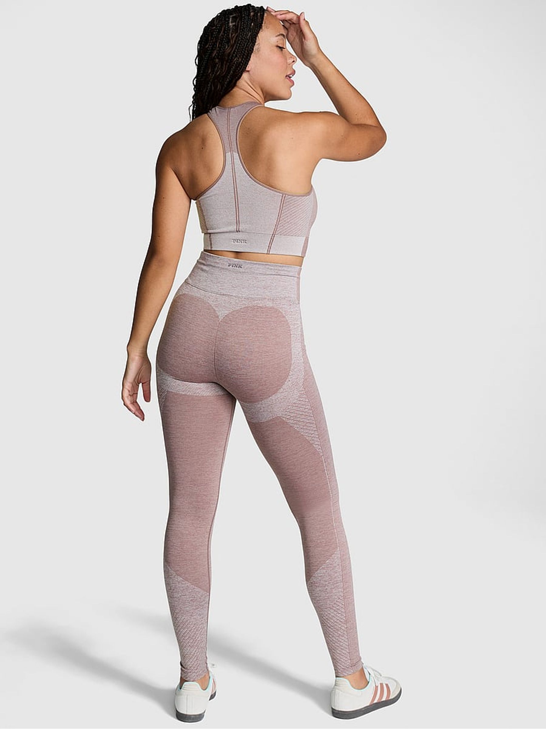 Iced Coffee Brown Marl Seamless Leggings - Image 2 of 3