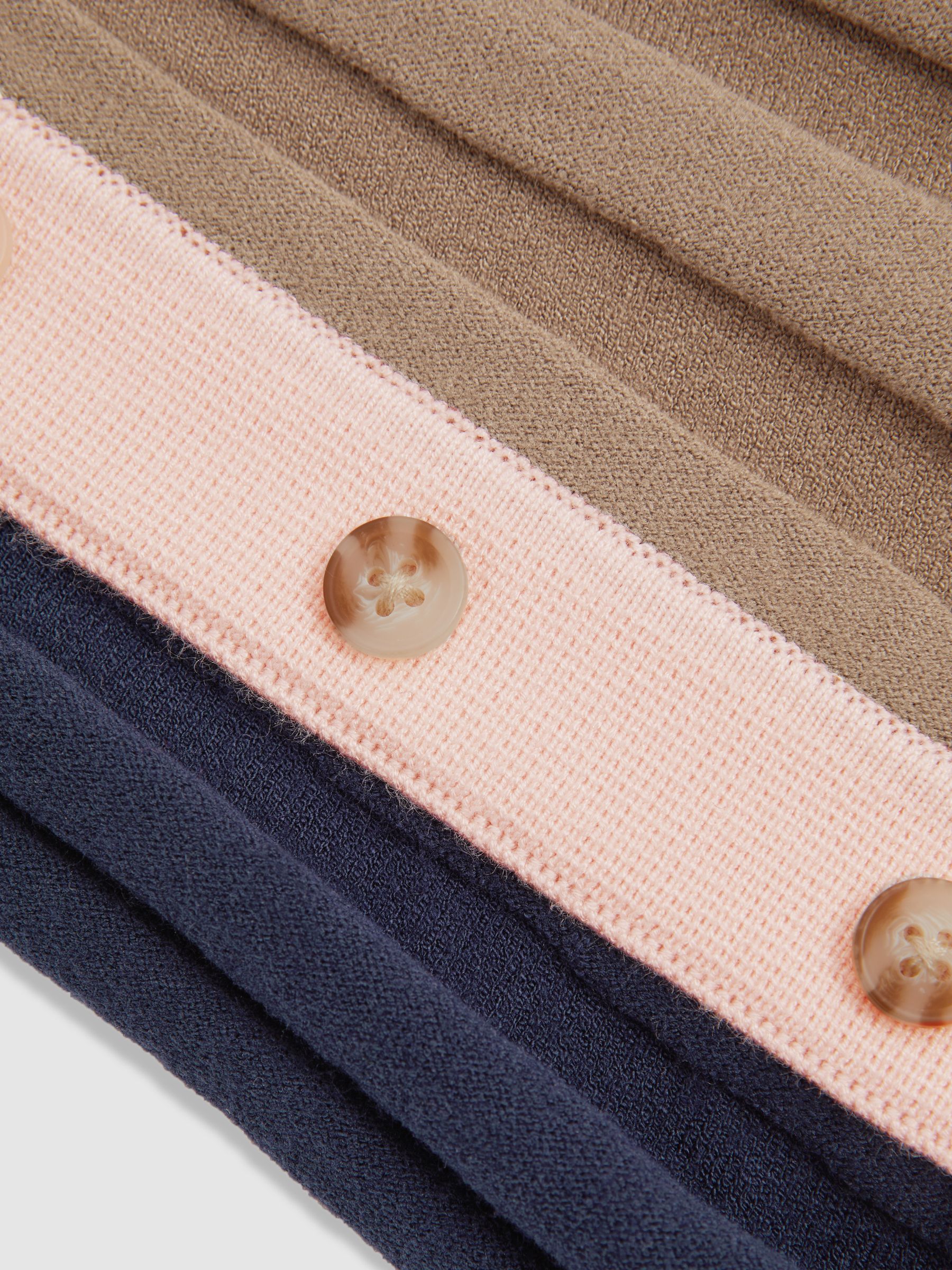 4-9 yrs Ribbed Colourblock Funnel Neck Dress in Camel - Image 4 of 4