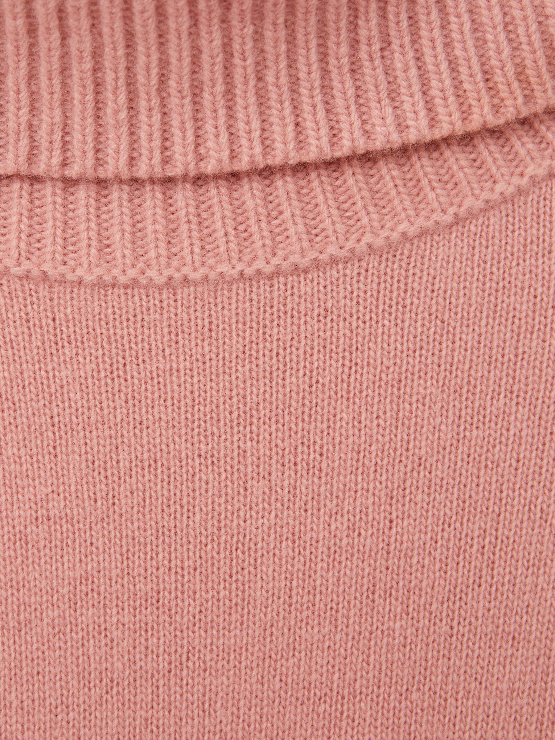 Wool-Cashmere Roll-Neck Jumper in Soft Pink - Image 6 of 6