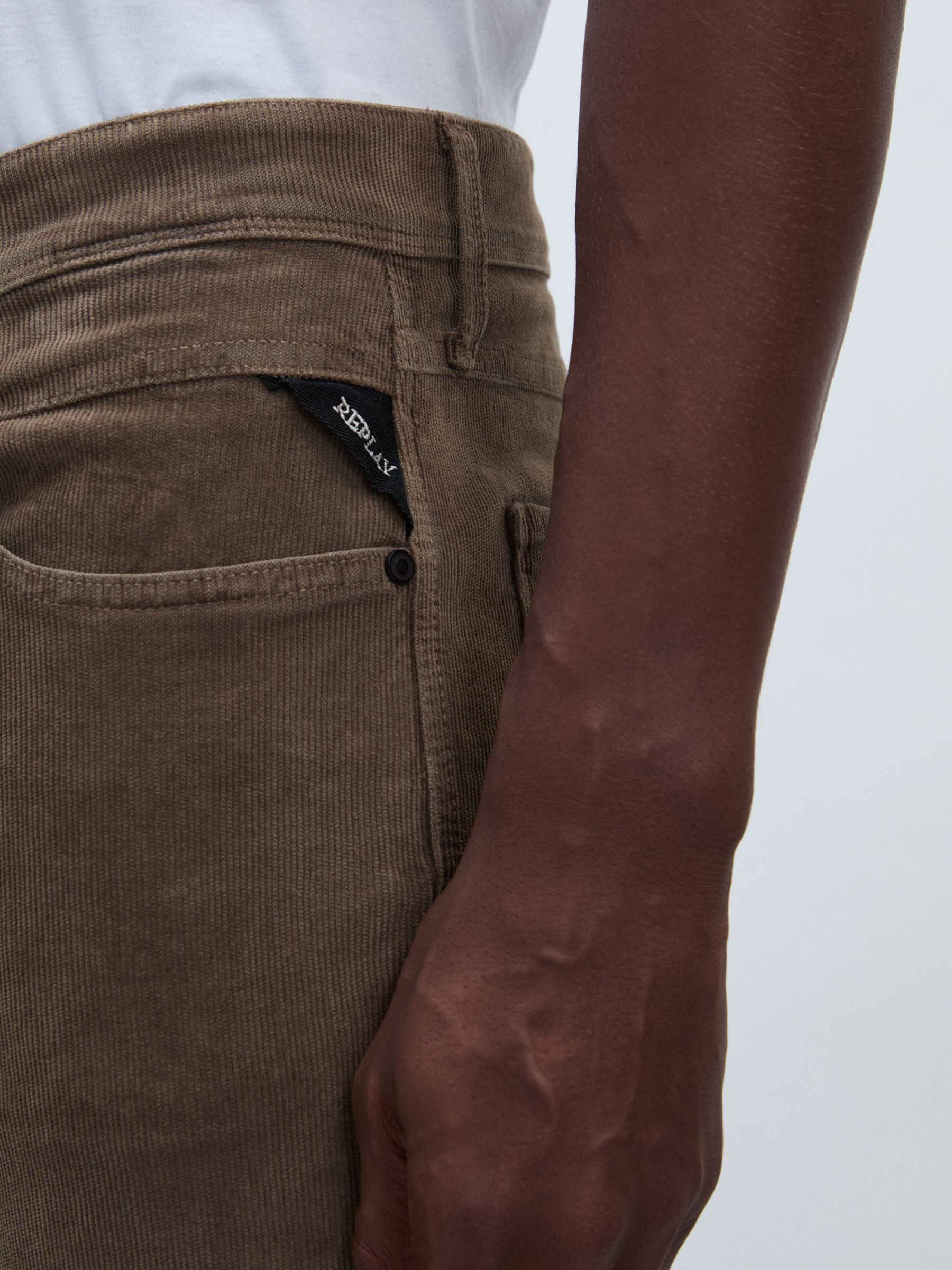 Replay Slim Fit Jeans in Biscuit - Image 4 of 6