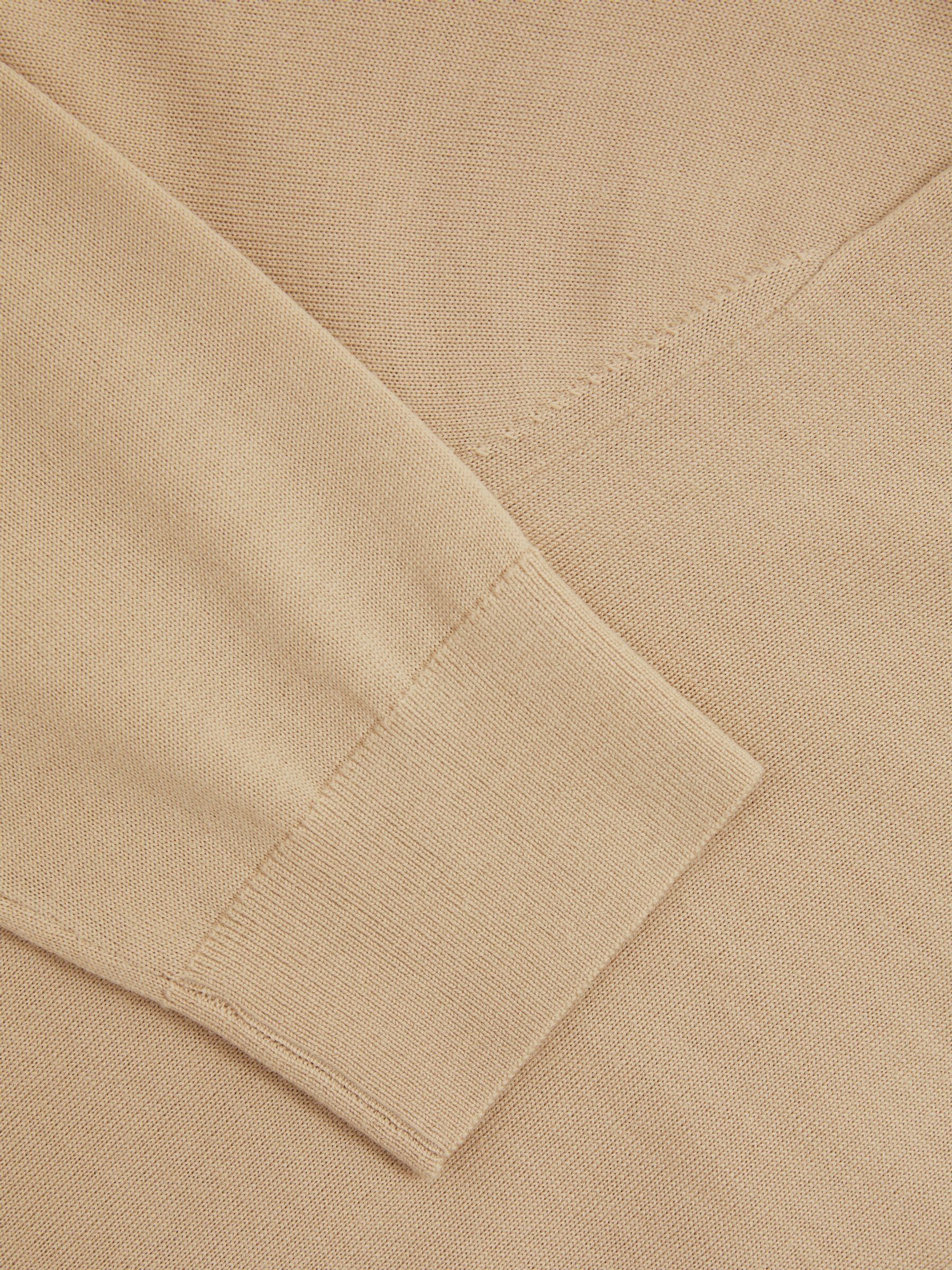 Merino Roll-Neck Jumper in Washed Stone - Image 5 of 5