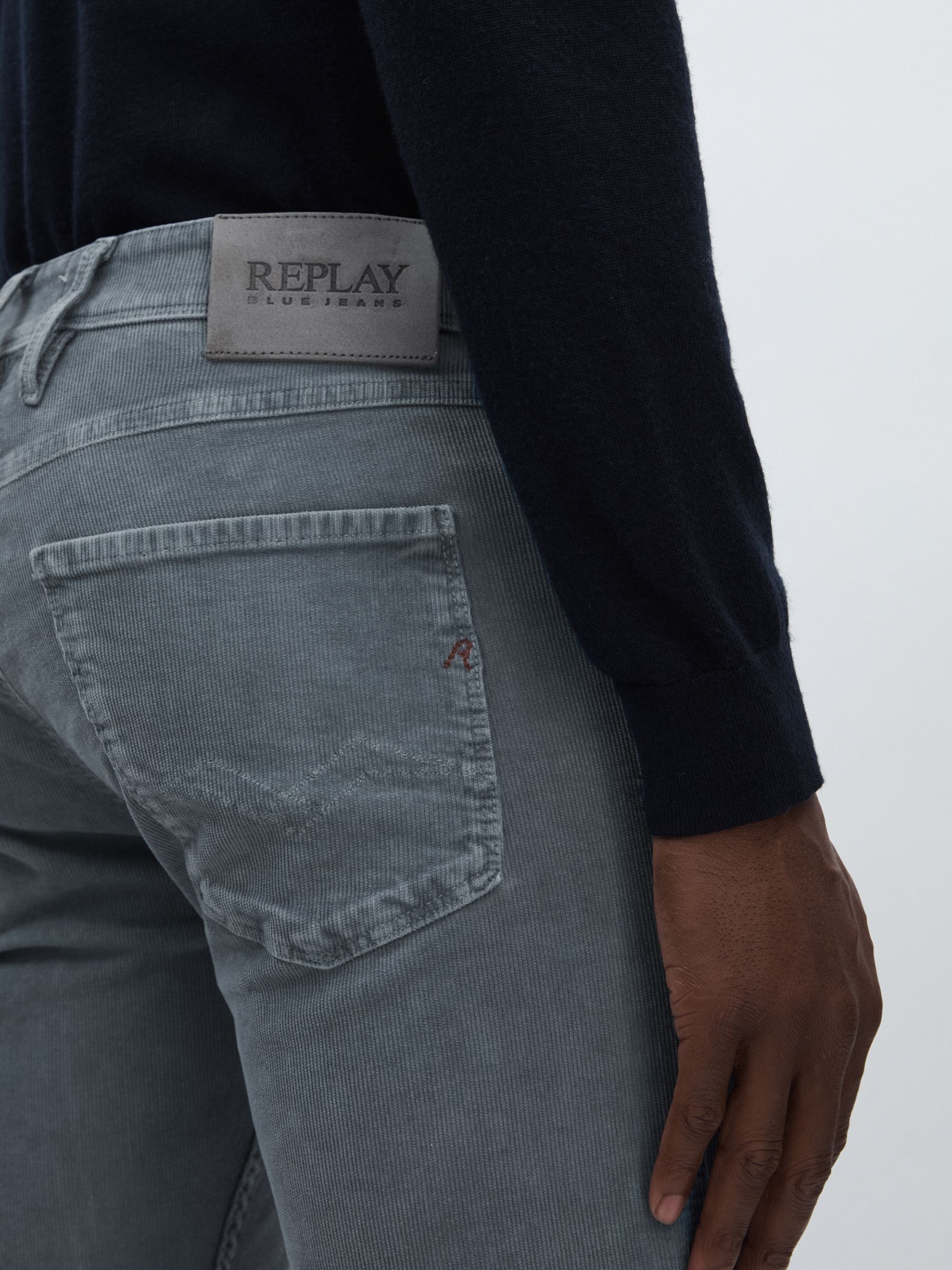 Replay Slim Fit Jeans in Azure - Image 3 of 6