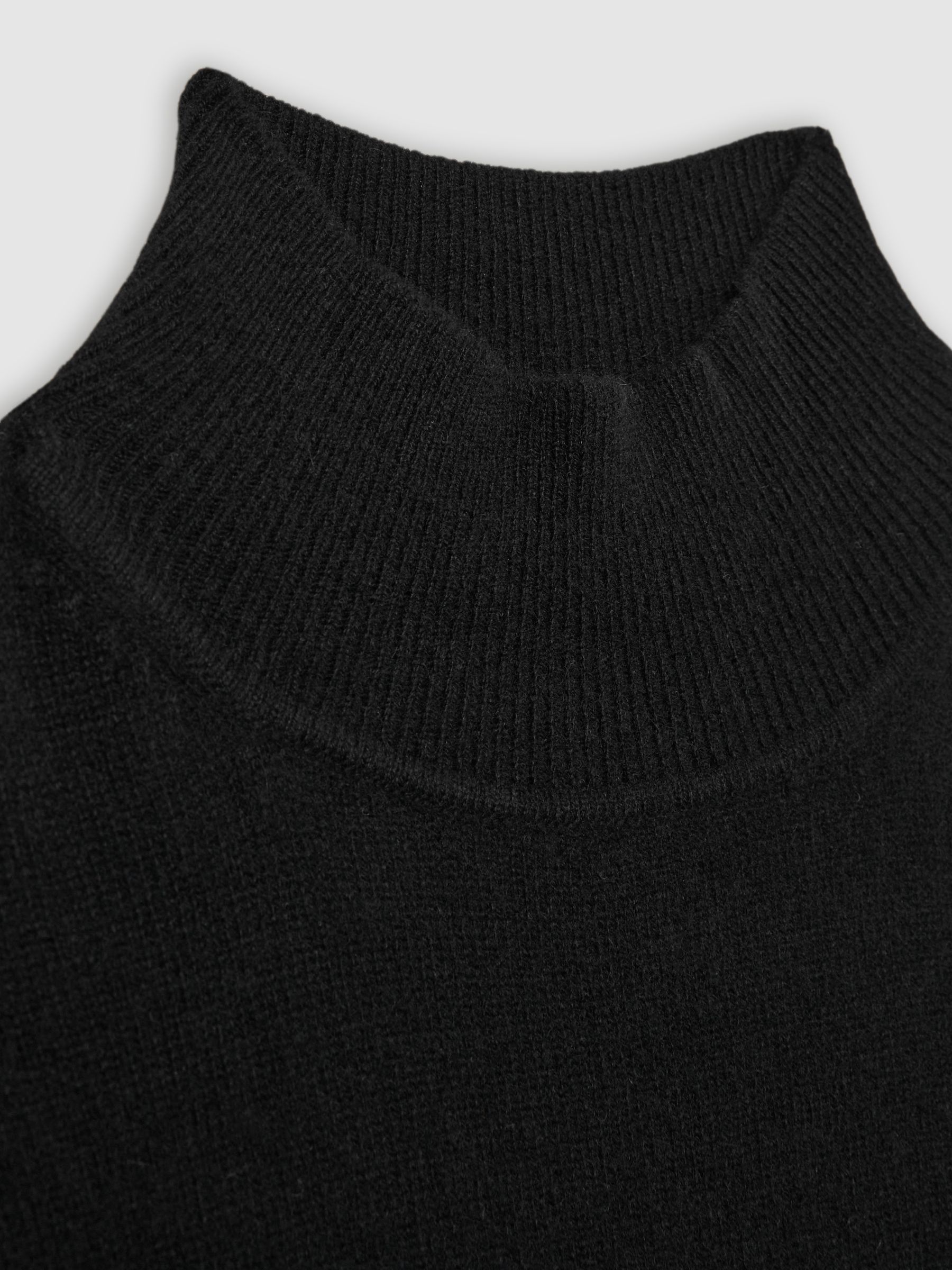 100% Cashmere Roll-Neck Jumper in Black - Image 7 of 7