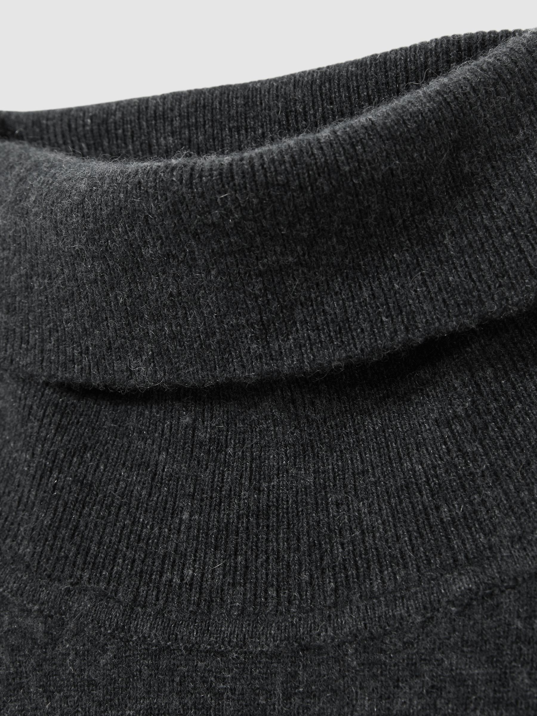 Atelier Cashmere Roll-Neck Jumper in Charcoal Melange - Image 6 of 6