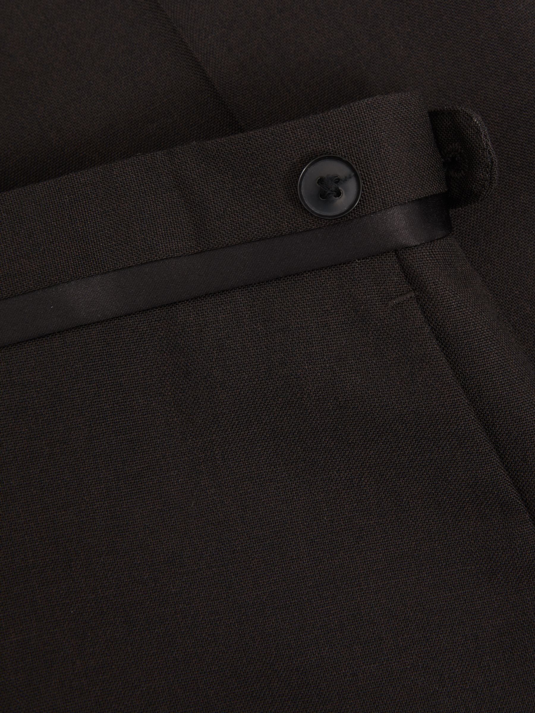 Wool Tuxedo Trousers Slim Fit in Brown - Image 6 of 6