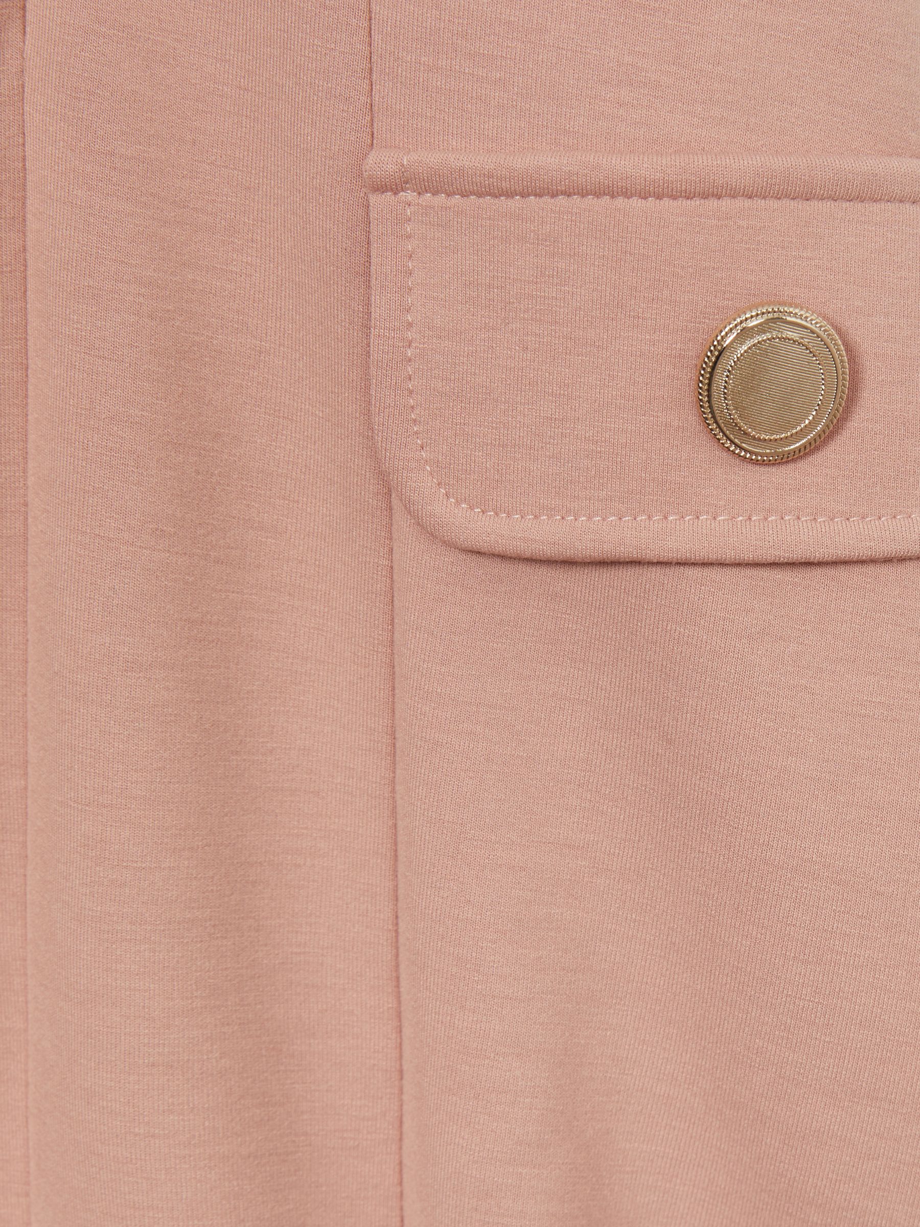 9-13 yrs Jersey Puff Sleeve Dress in Pink - Image 4 of 4