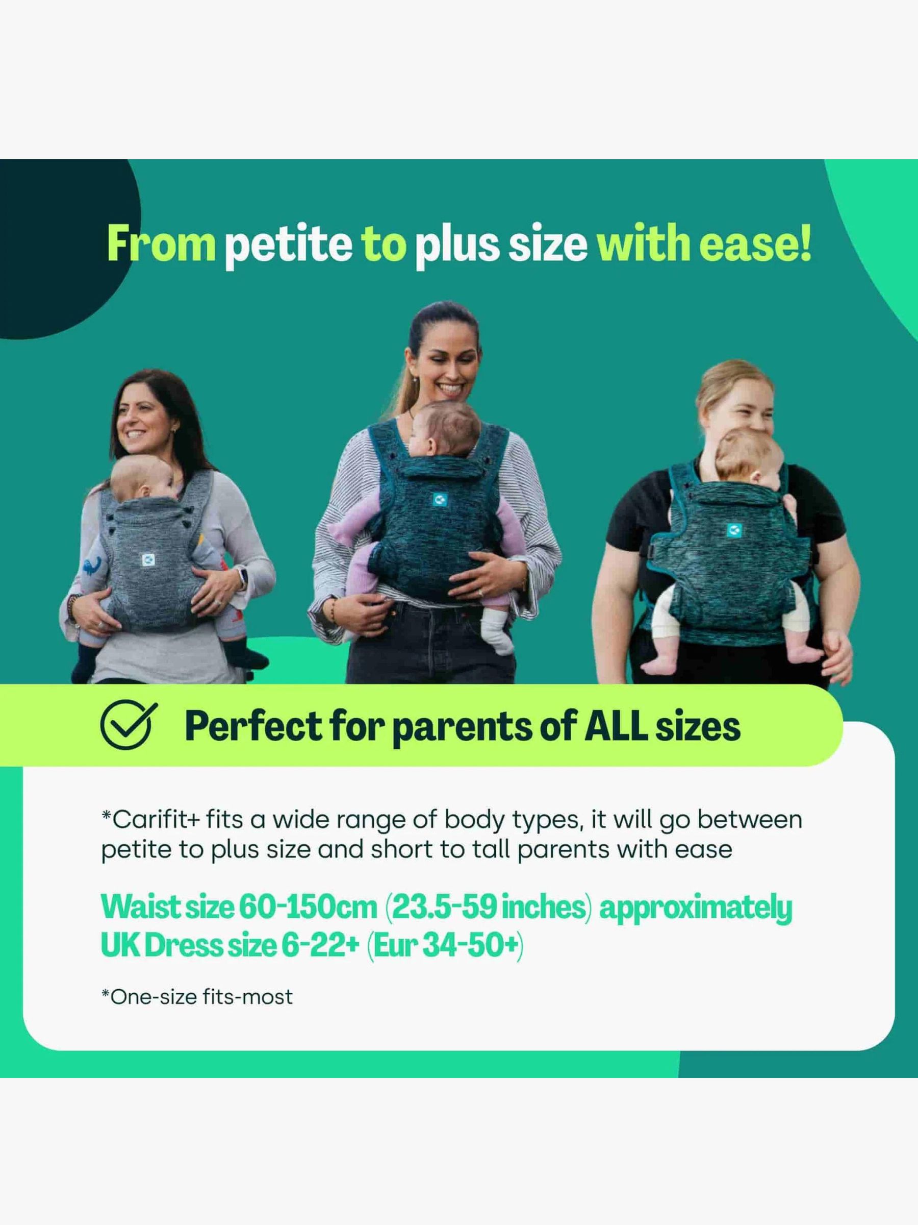 Carifit Baby Carrier Cool Grey - Image 10 of 12