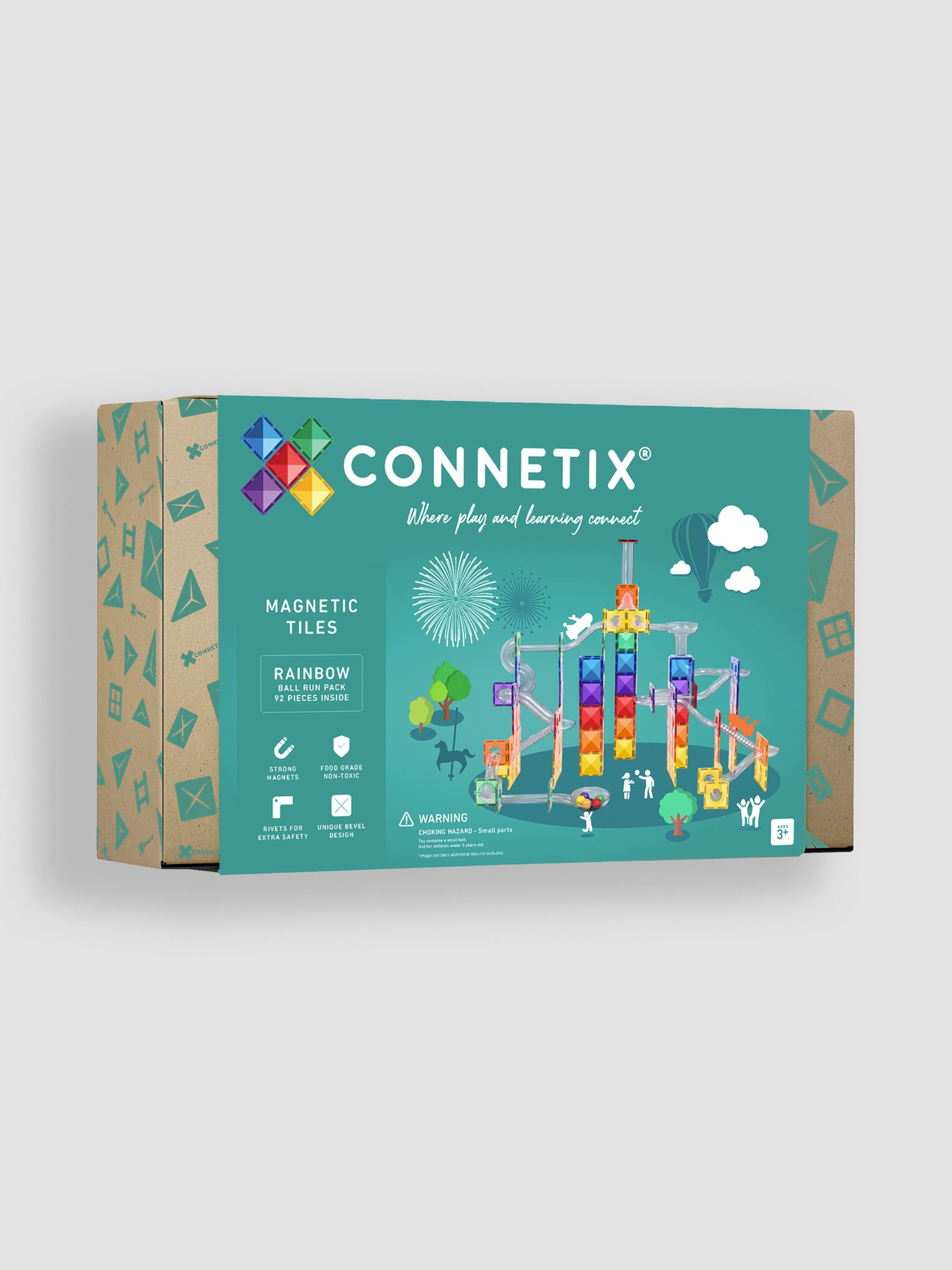 Connetix Rainbow Ball Run Pack 92 pc - Image 1 of 2
