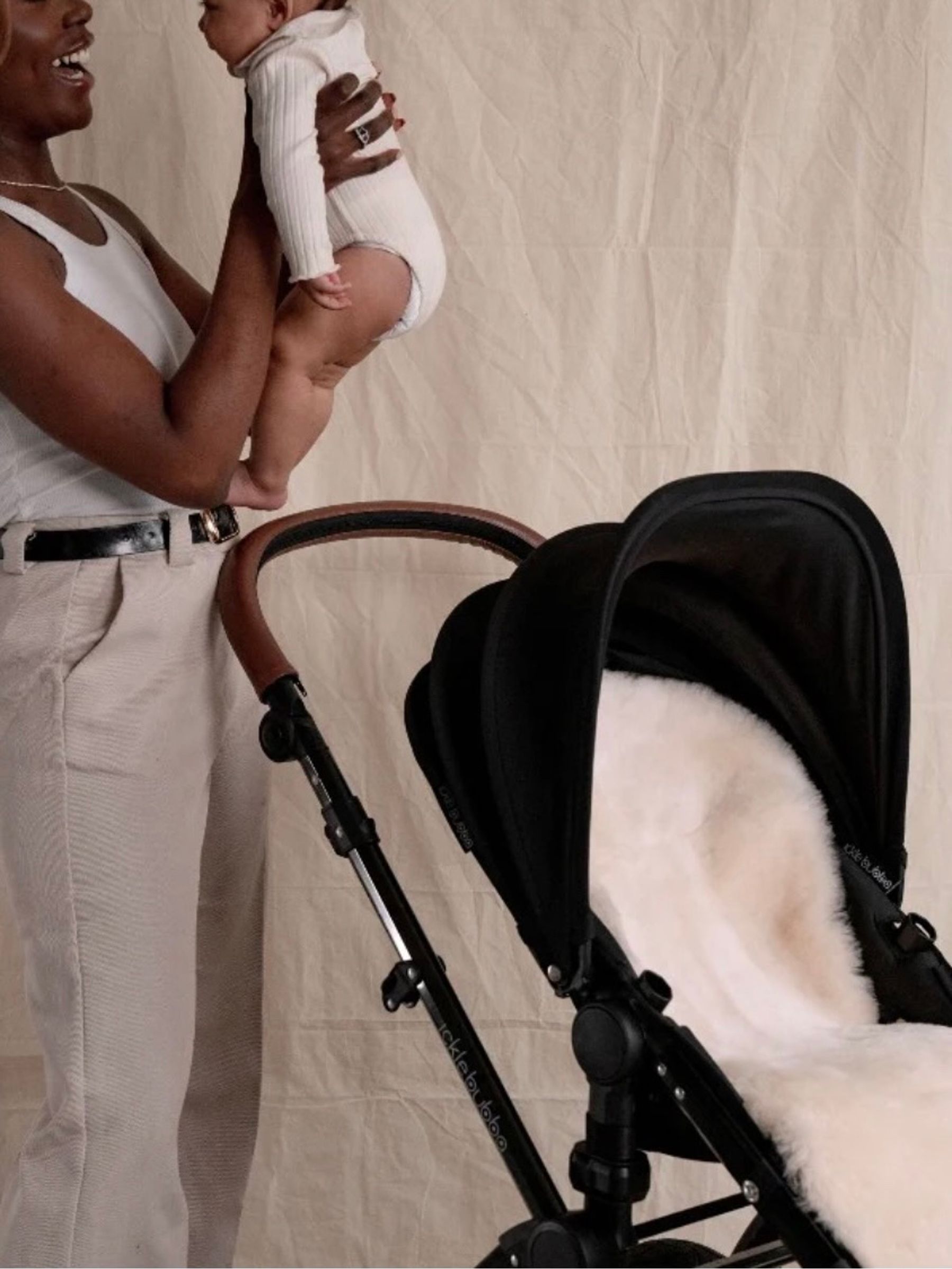 Sheepskin Buggy Fleece - Milk - Image 2 of 2