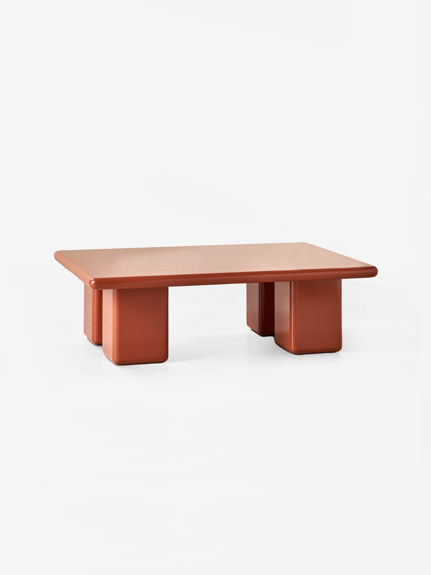Lacey Coffee Table in Rust Orange - Image 4 of 4