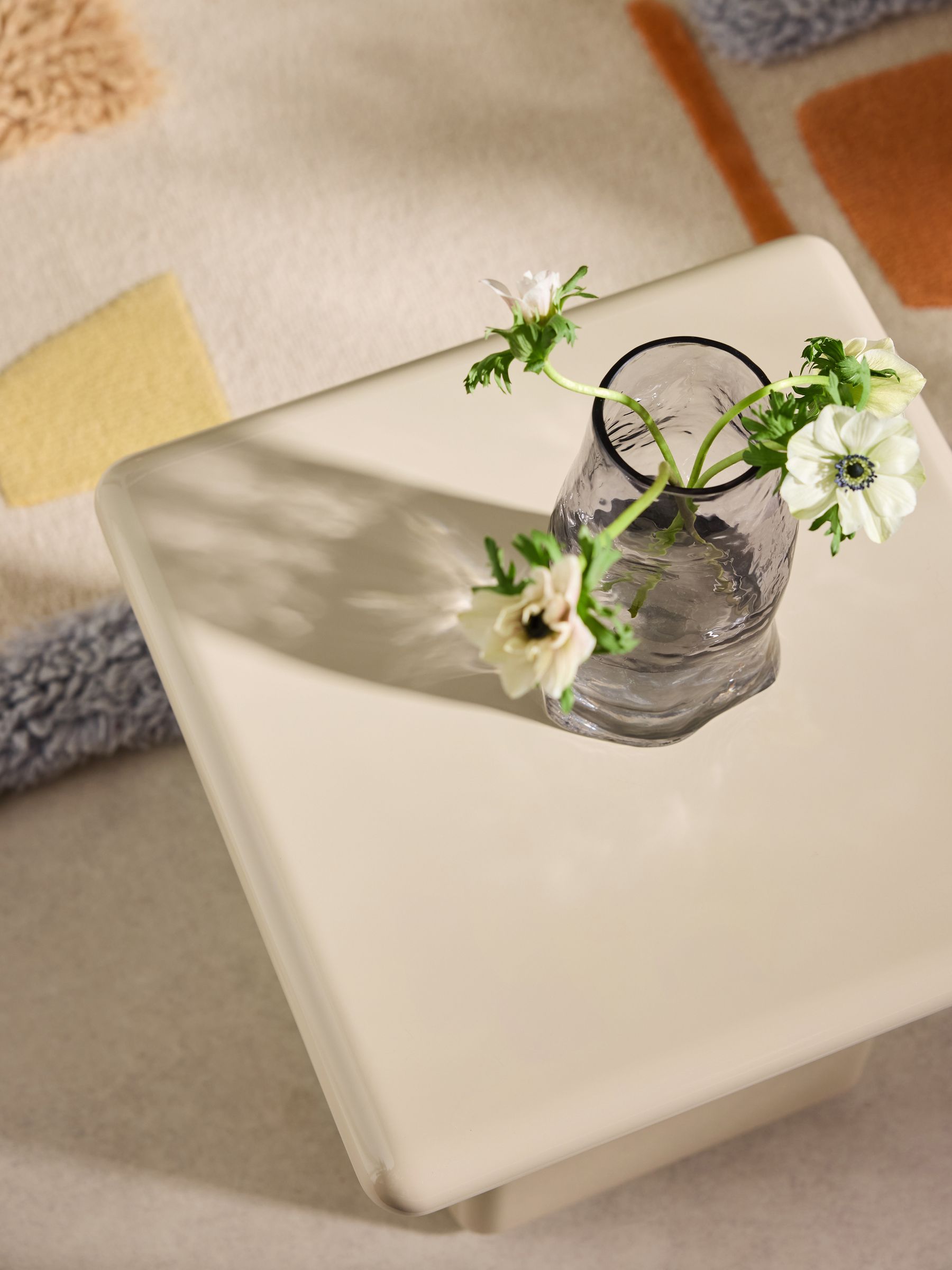 Lacey Side Table in Ecru Natural - Image 2 of 3