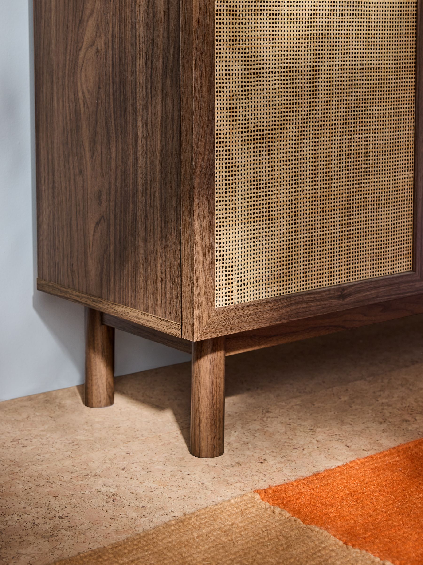 Pavia Rattan Bookcase in Dark Oak Effect - Image 4 of 4