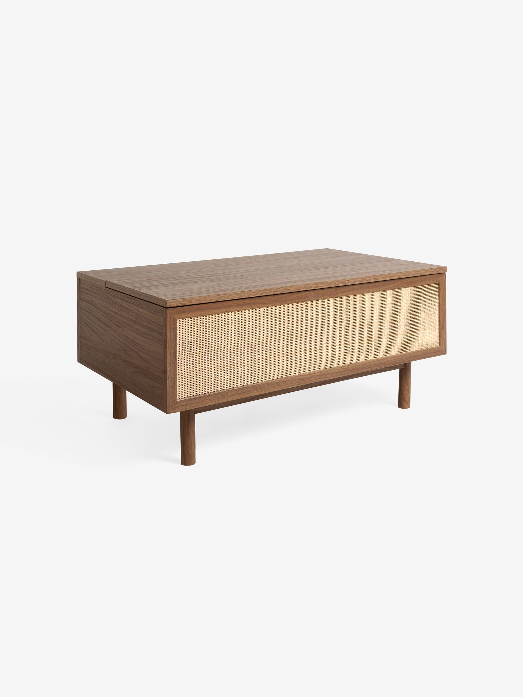 Pavia Rattan Coffee Table to Desk in Dark Oak Effect - Image 6 of 8