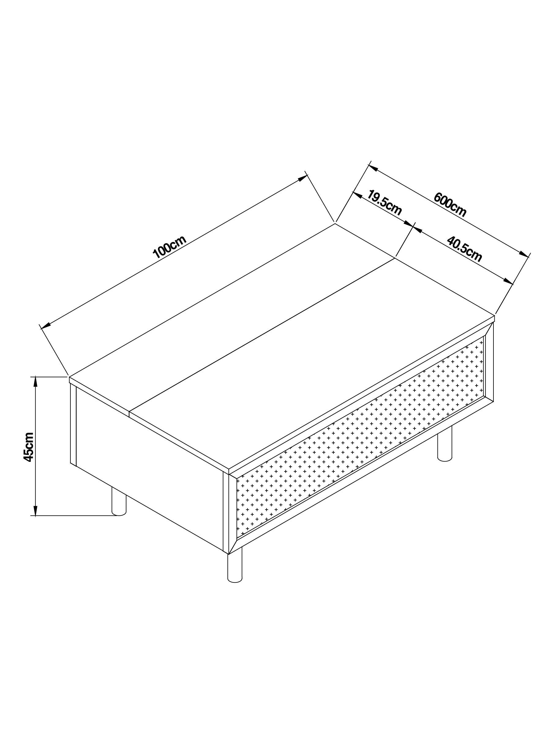 Pavia Rattan Coffee Table to Desk in Dark Oak Effect - Image 8 of 8