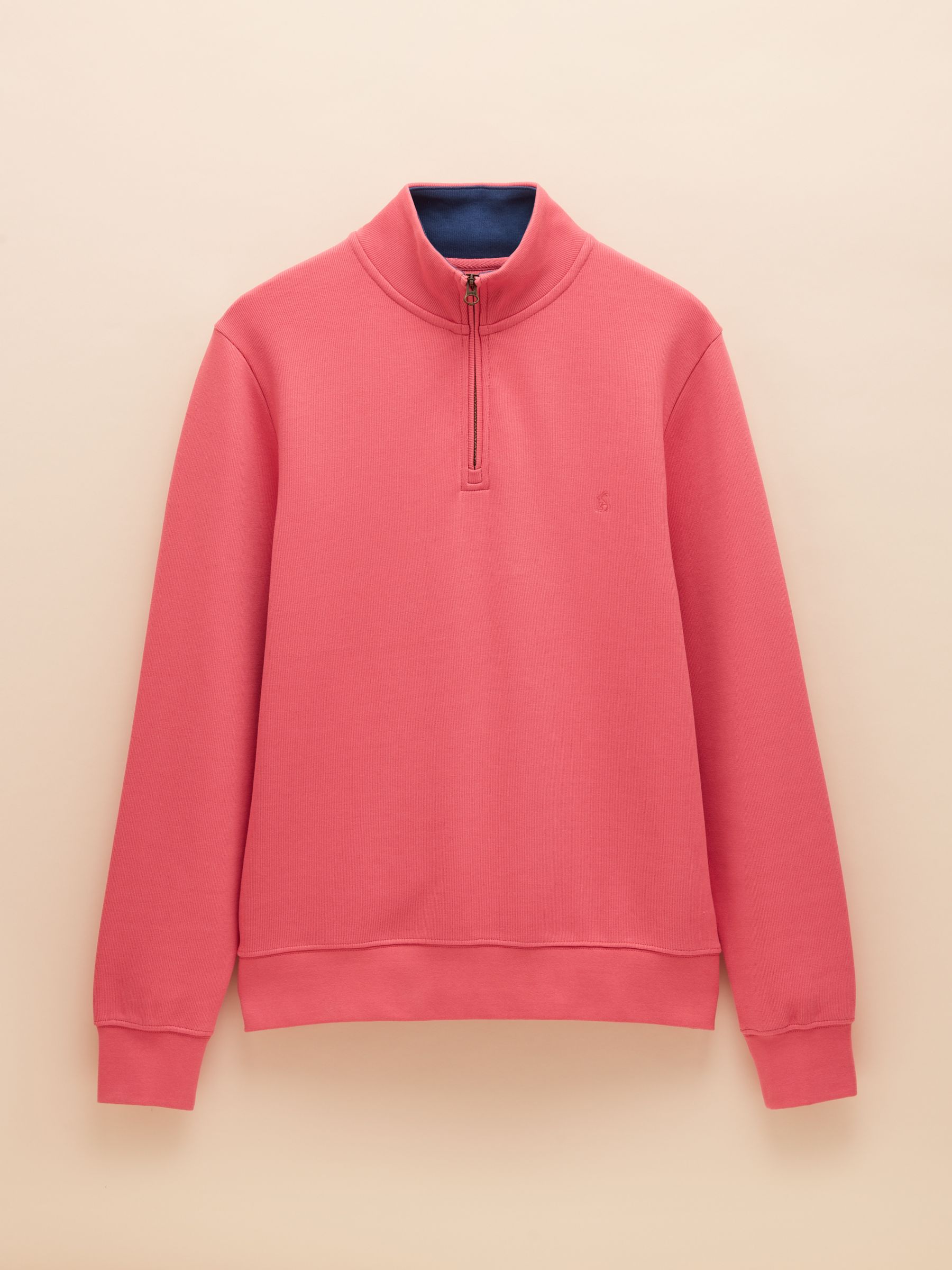 Alistair Pink Quarter Zip Cotton Sweatshirt - Image 7 of 7