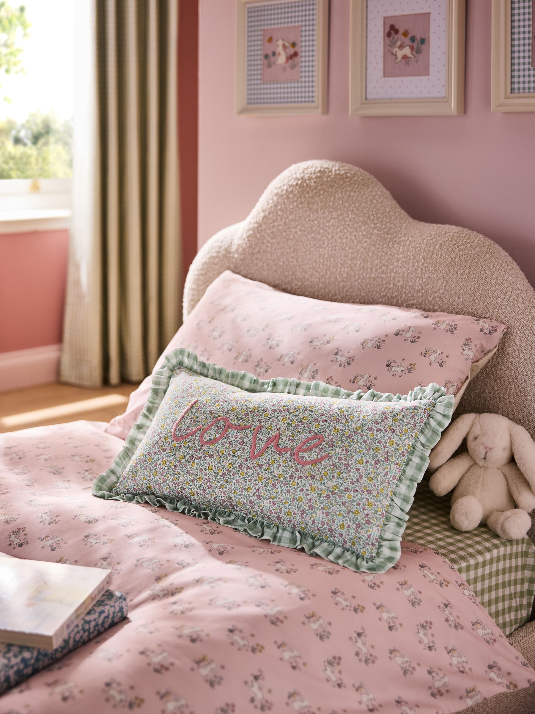 Floral Ditsy Love Frill Cushion - Image 1 of 6