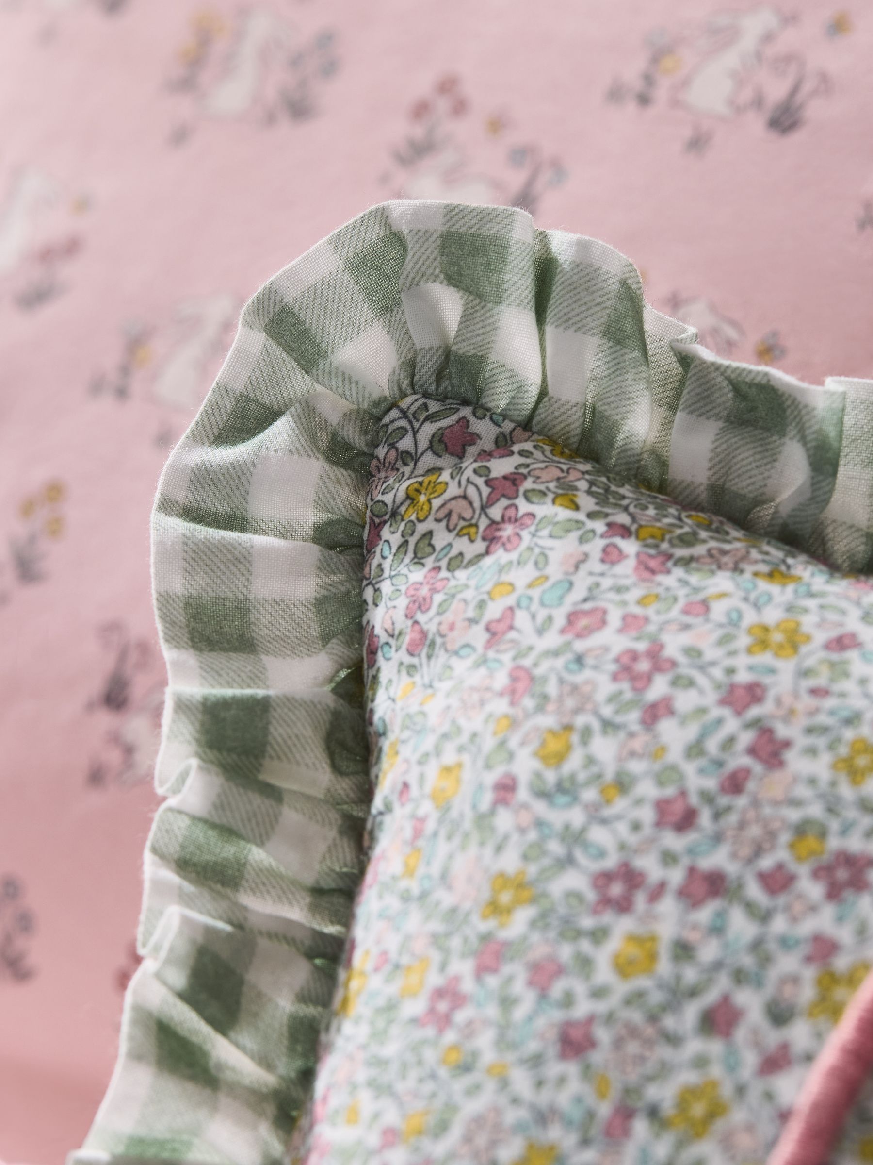 Floral Ditsy Love Frill Cushion - Image 3 of 6