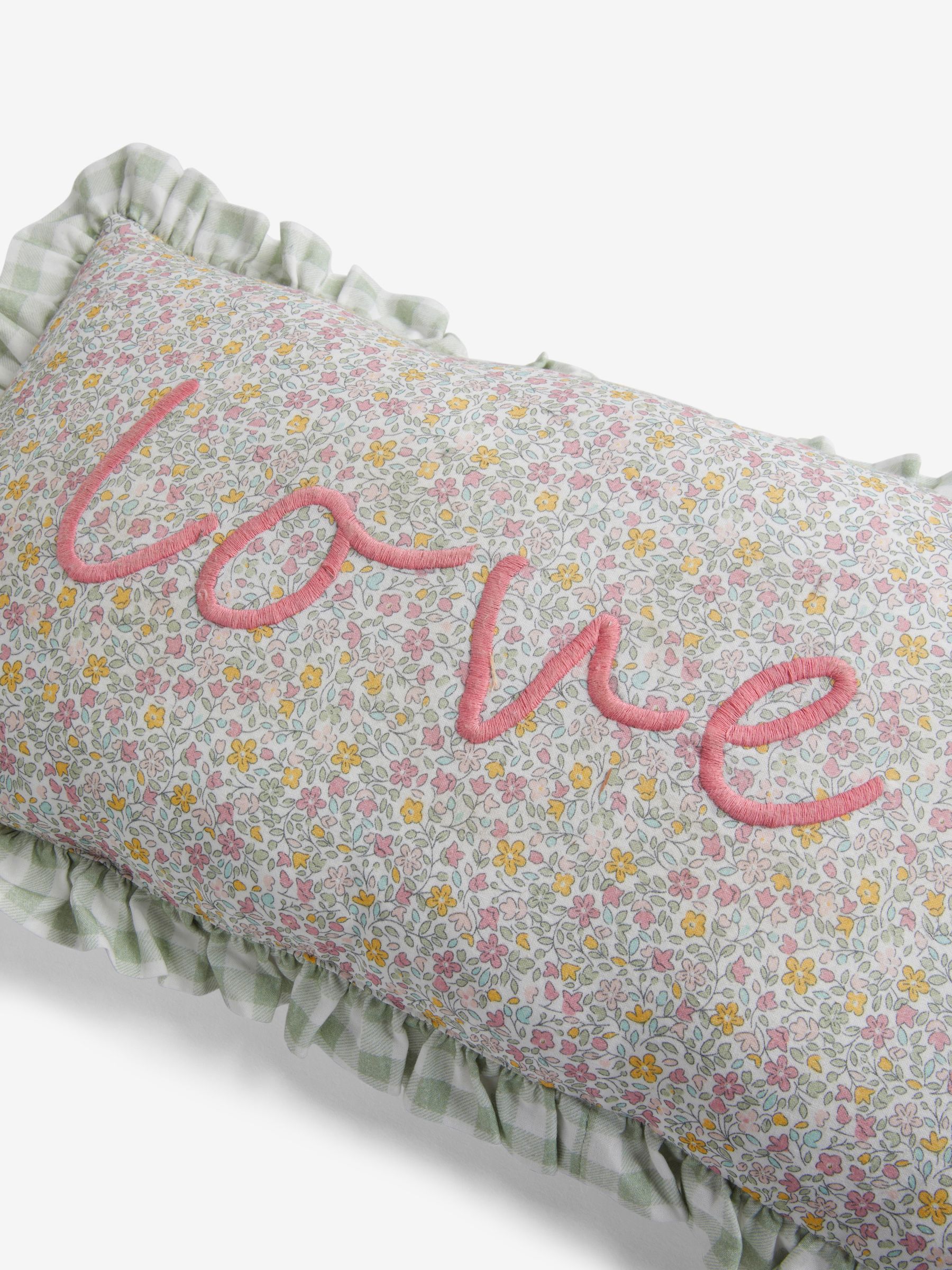 Floral Ditsy Love Frill Cushion - Image 6 of 6