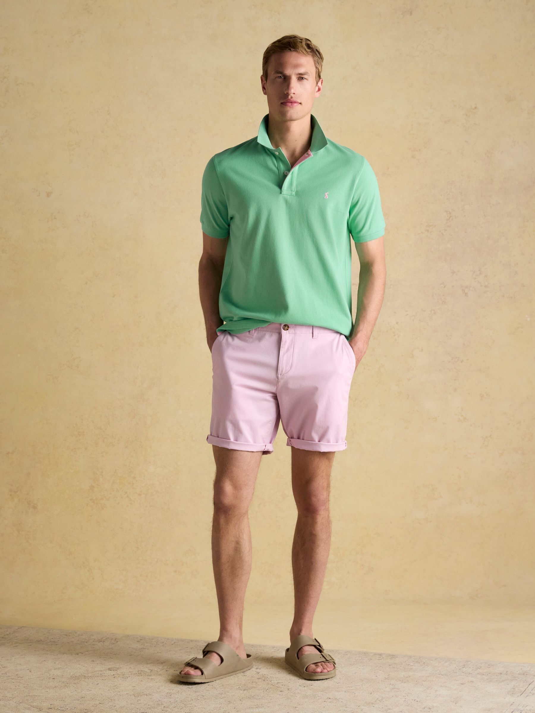 Woody Light Green Cotton Pique Polo Shirt - Image 7 of 8