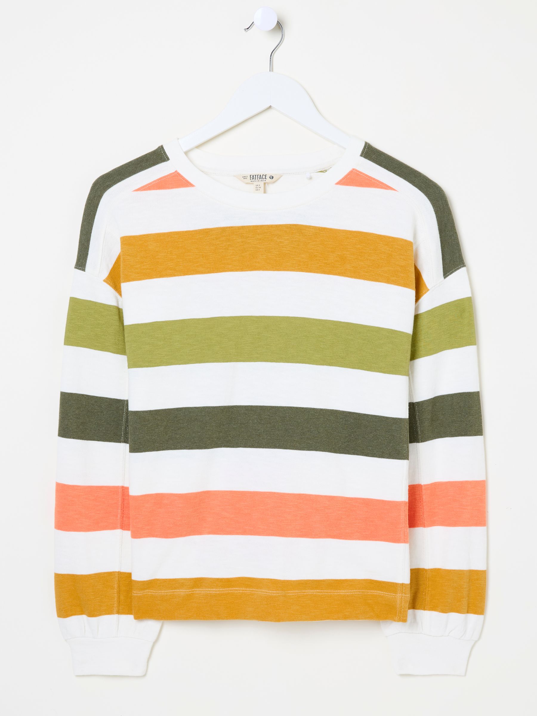 Gia Multi Stripe Crew Sweat Top - Image 6 of 6
