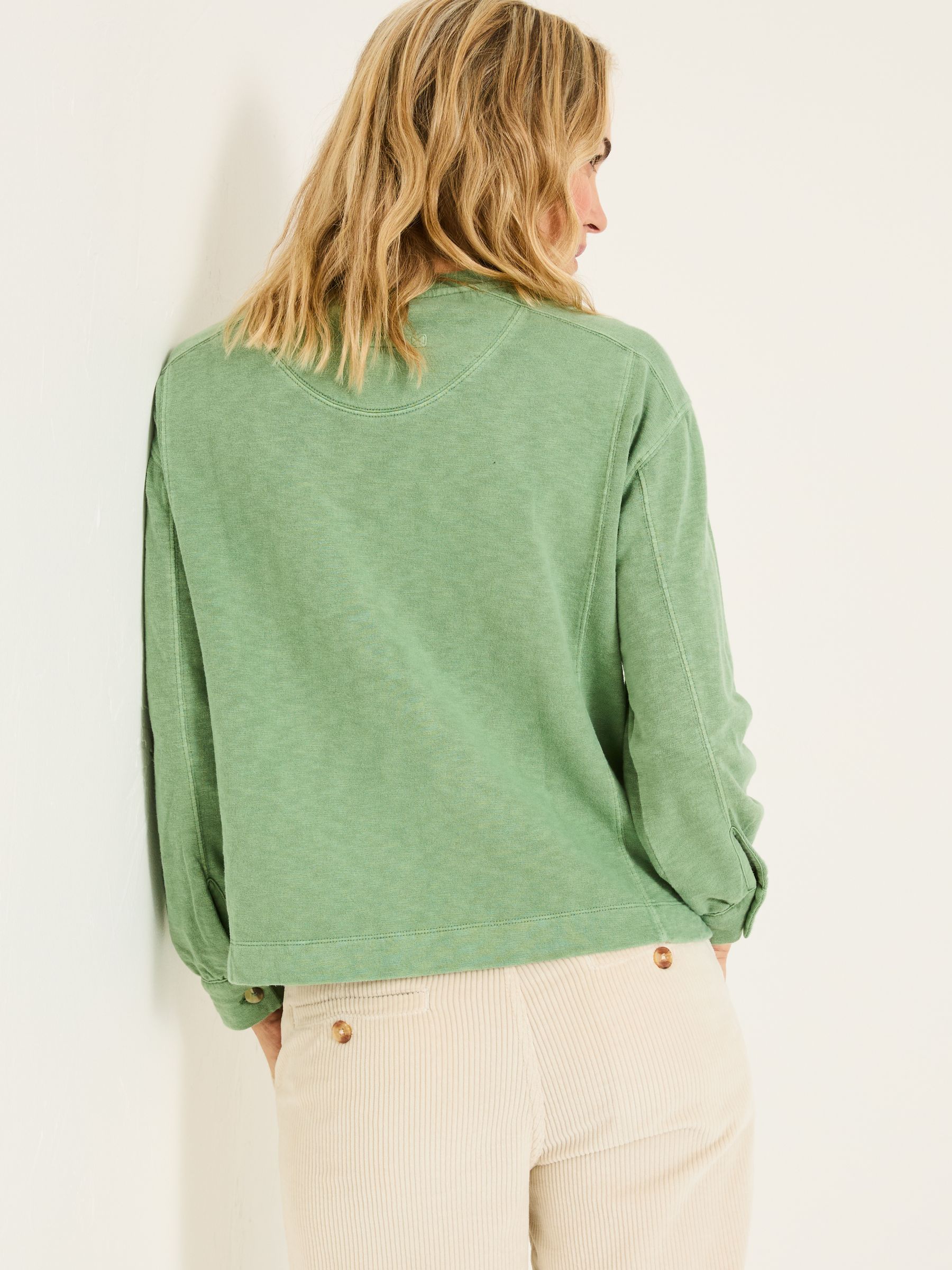 Gia Green Crew Sweat Top - Image 2 of 5