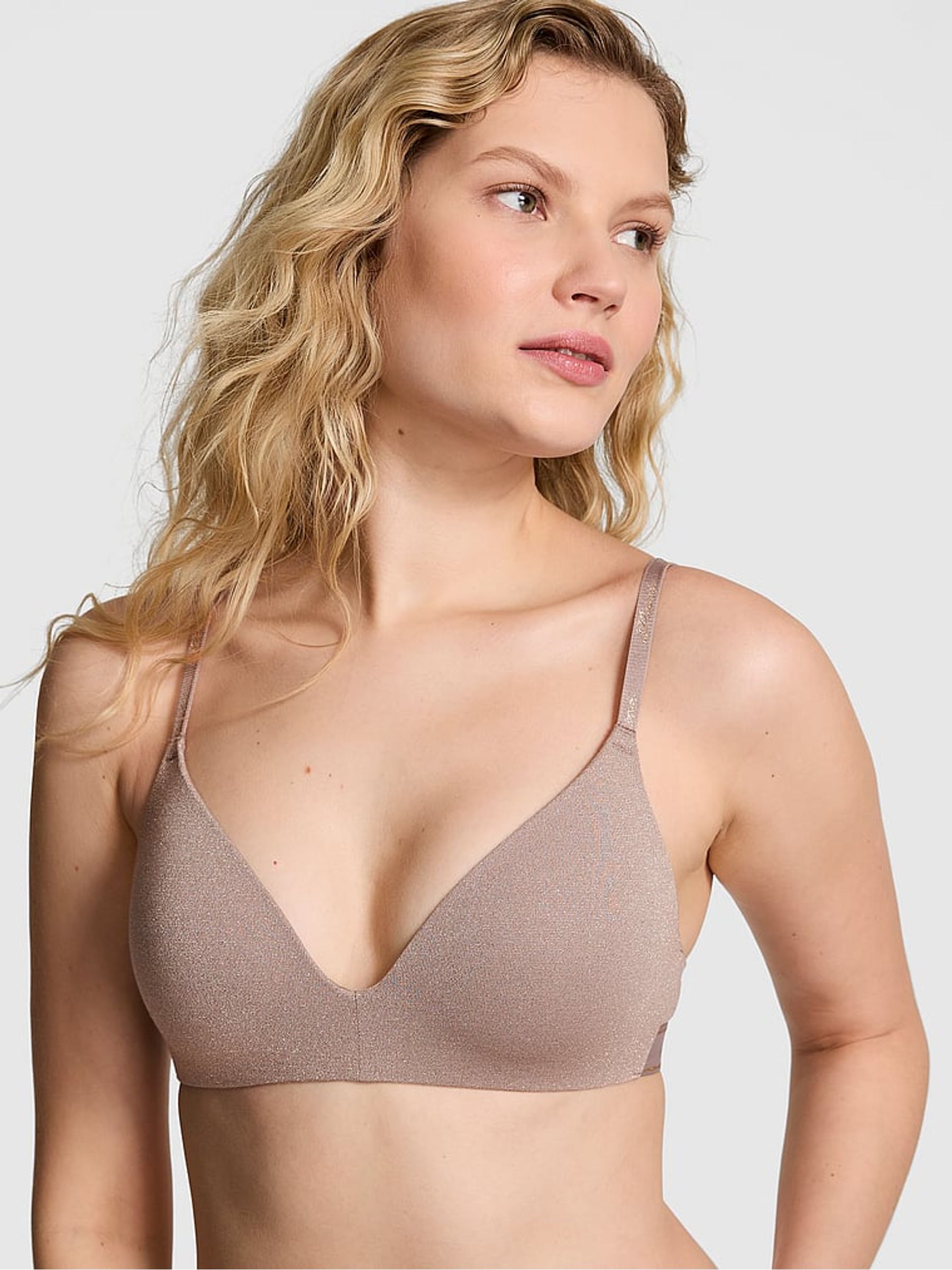 Iced Coffee Brown Non Wired Lightly Lined Bra - Image 1 of 4