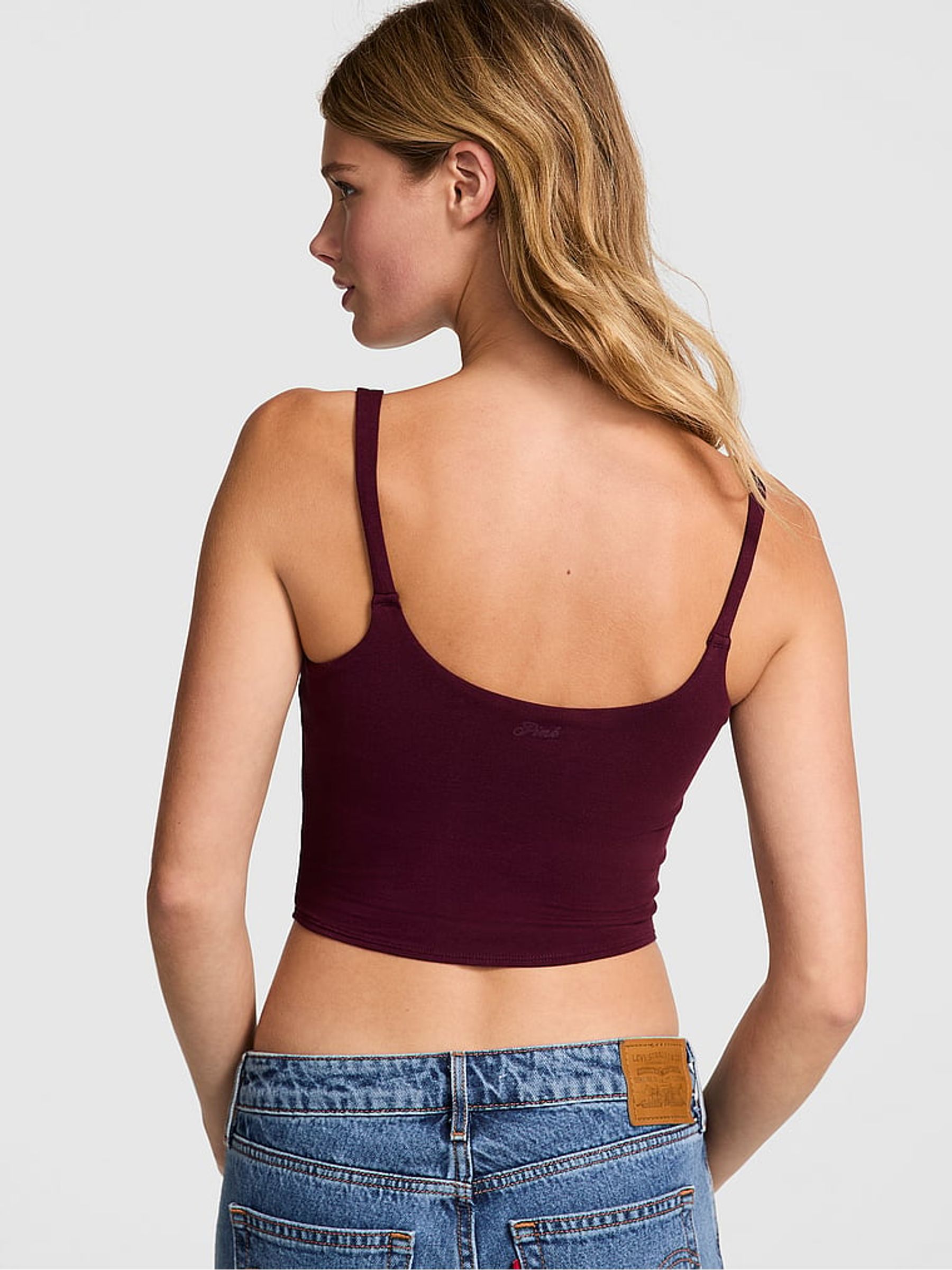 Purple Rose Cotton Cami Top - Image 2 of 3