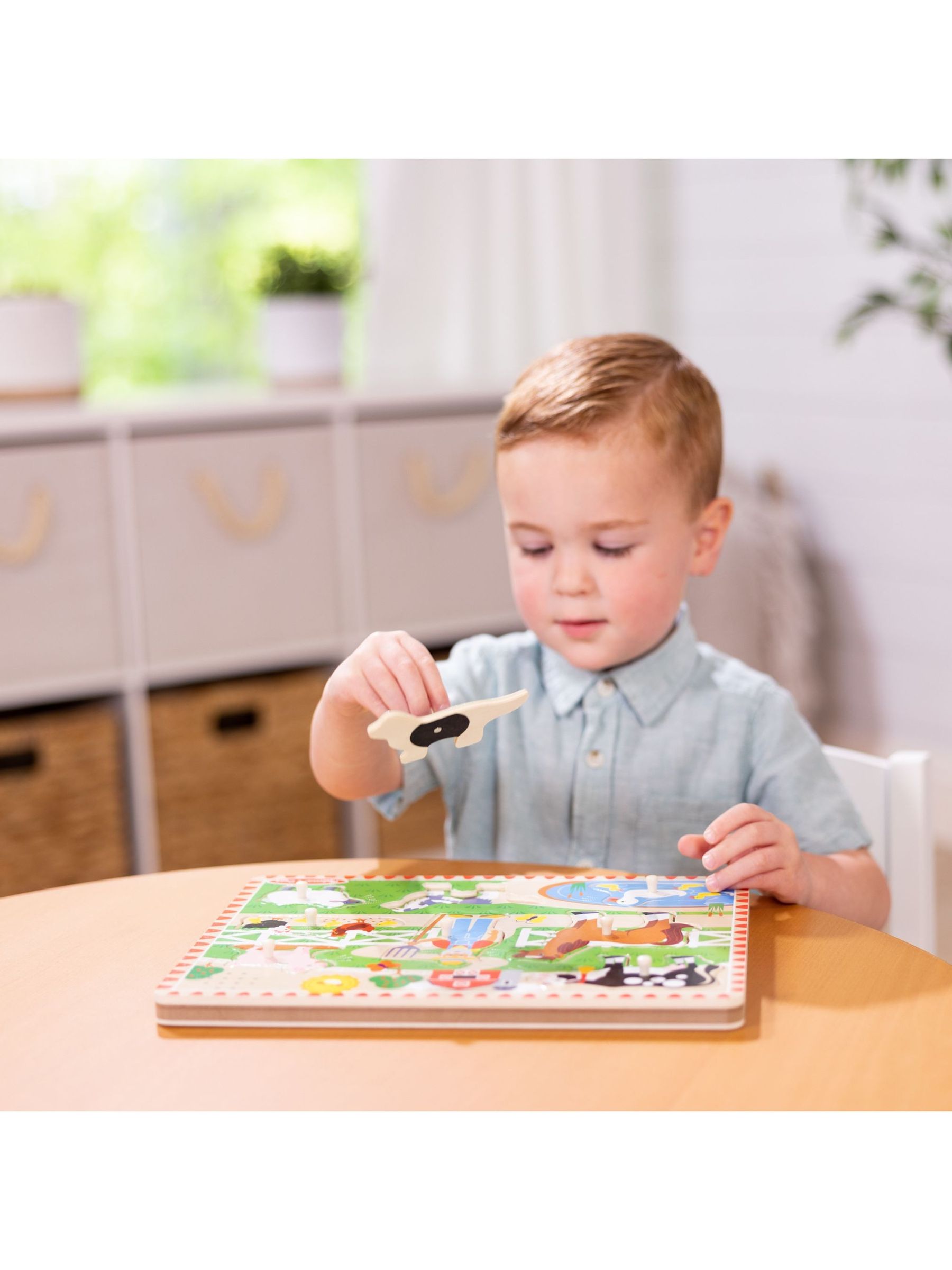 Melissa & Doug No Colour Old MacDonald's Farm Sound Puzzle - 8 Pieces - Image 7 of 9