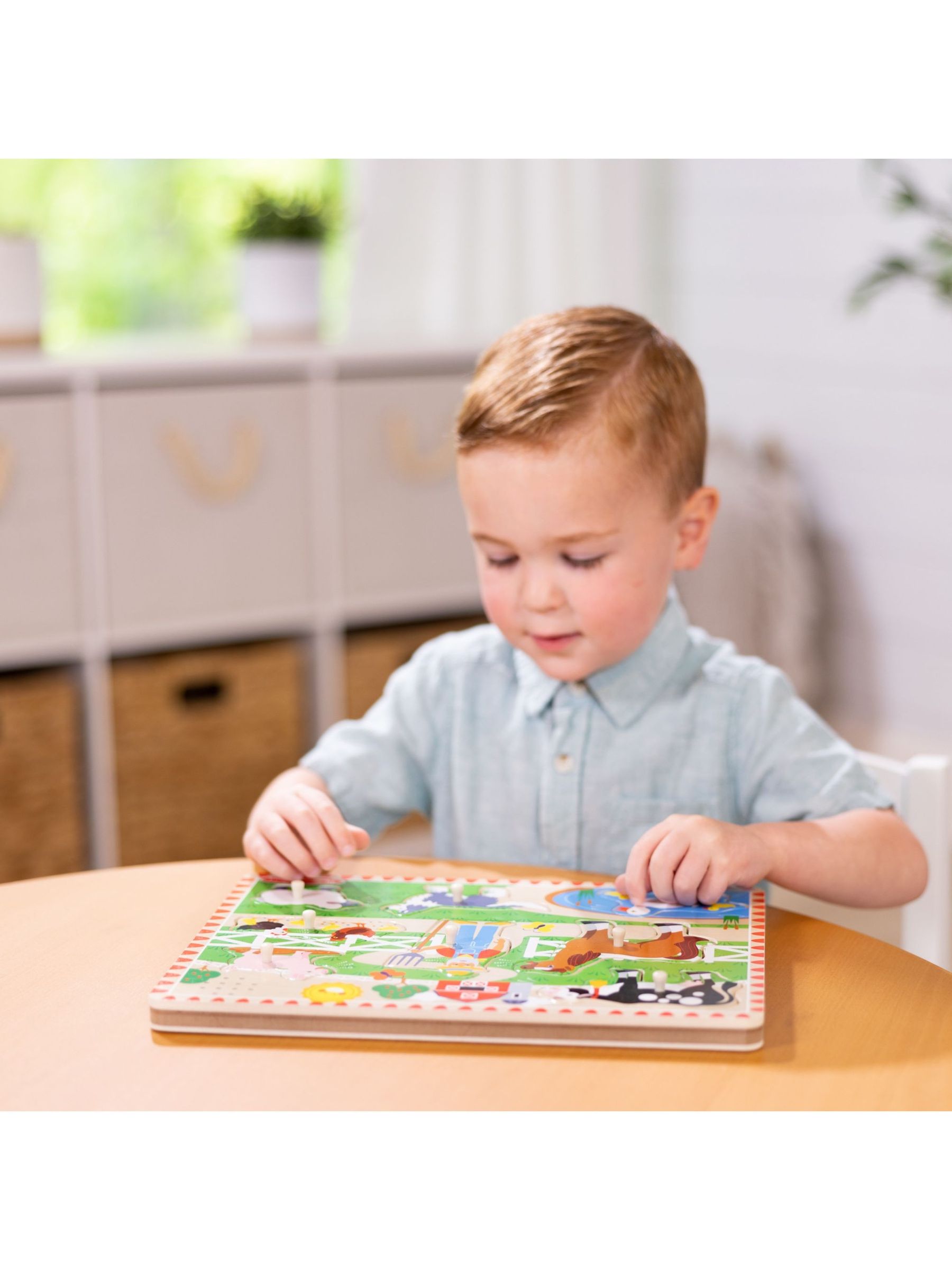 Melissa & Doug No Colour Old MacDonald's Farm Sound Puzzle - 8 Pieces - Image 8 of 9