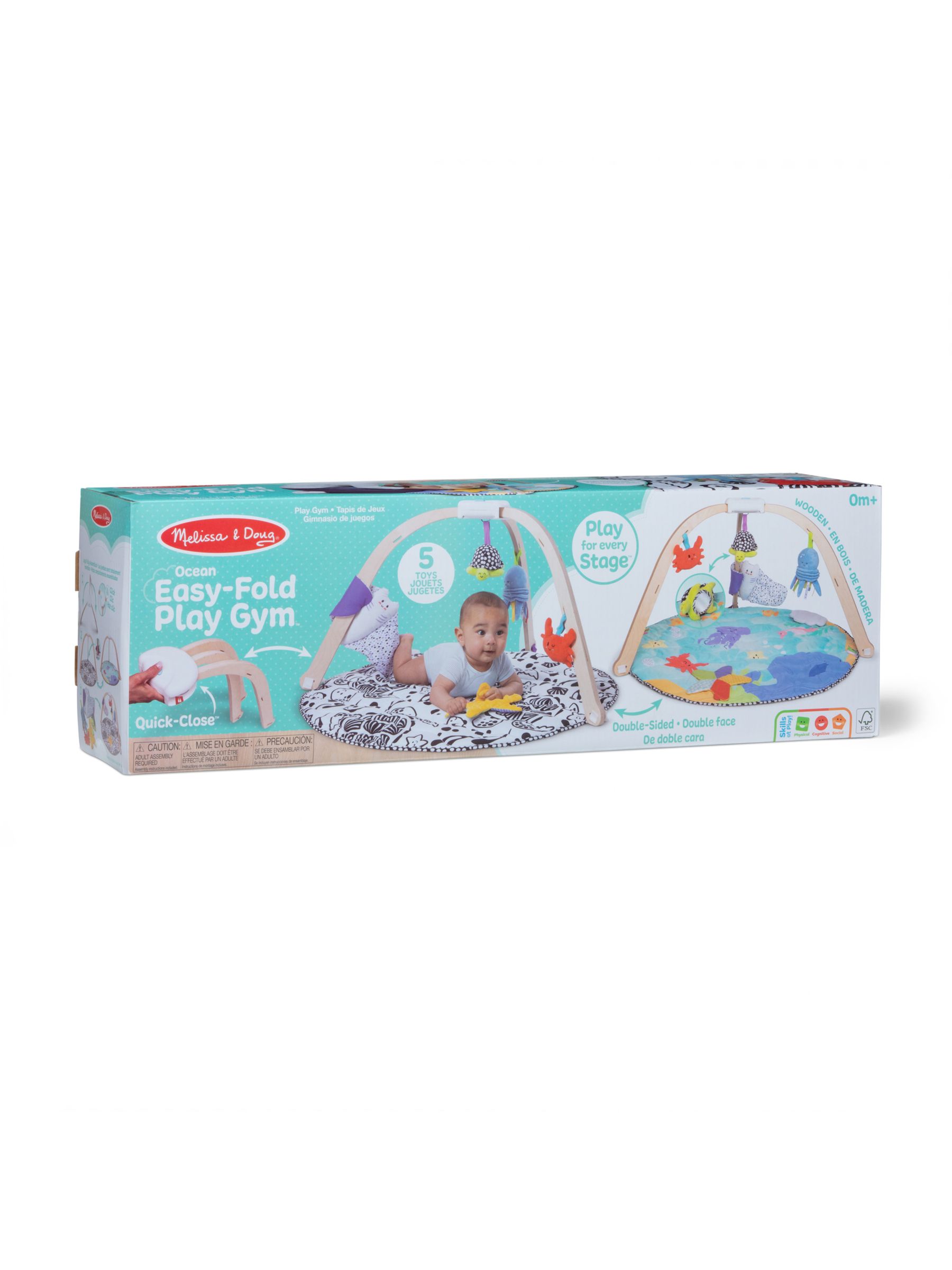 Melissa & Doug No Colour Ocean Easy-Fold Play Gym - Image 3 of 9