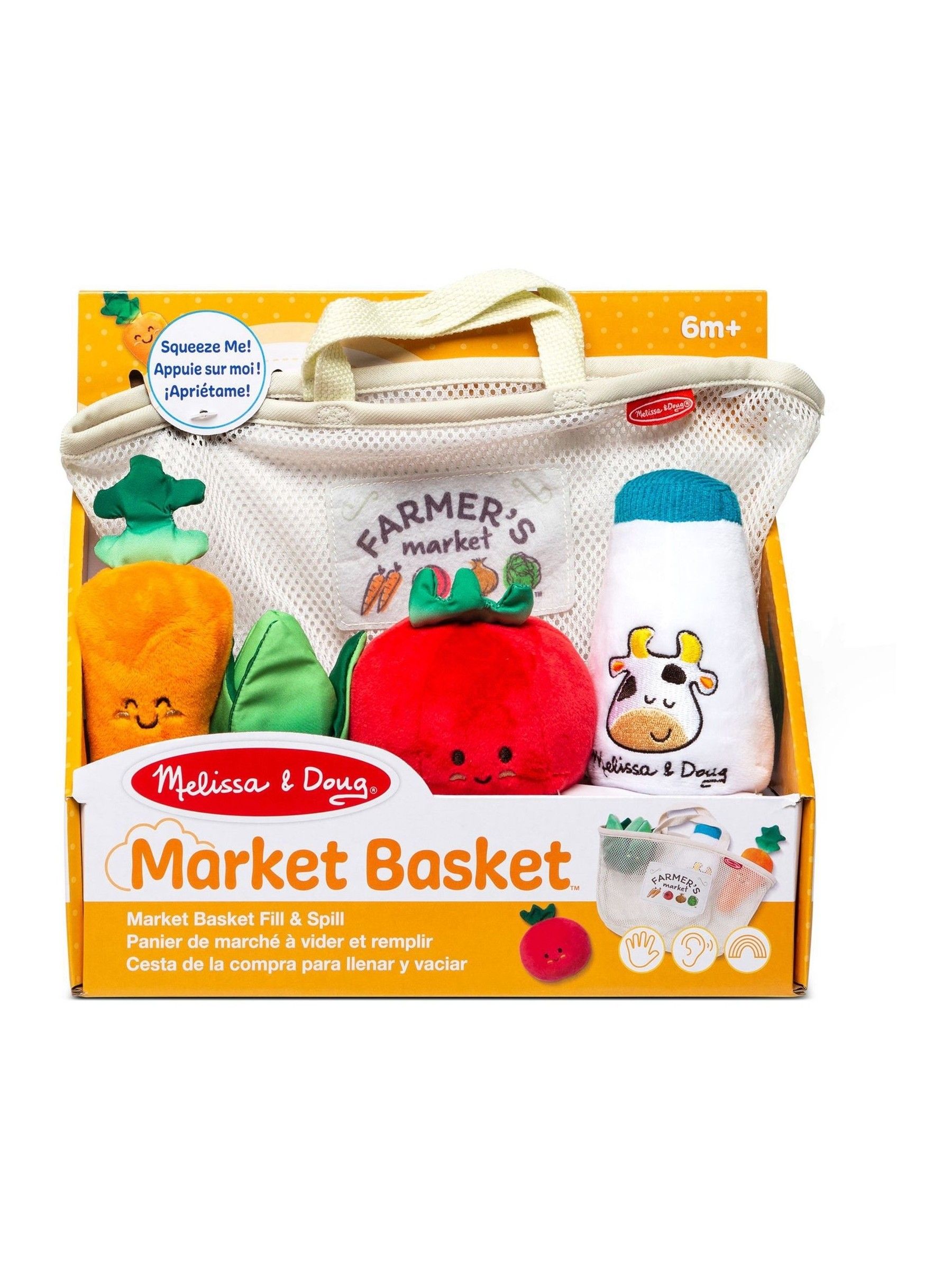Melissa & Doug No Colour Market Basket Fill & Spill - Image 3 of 9