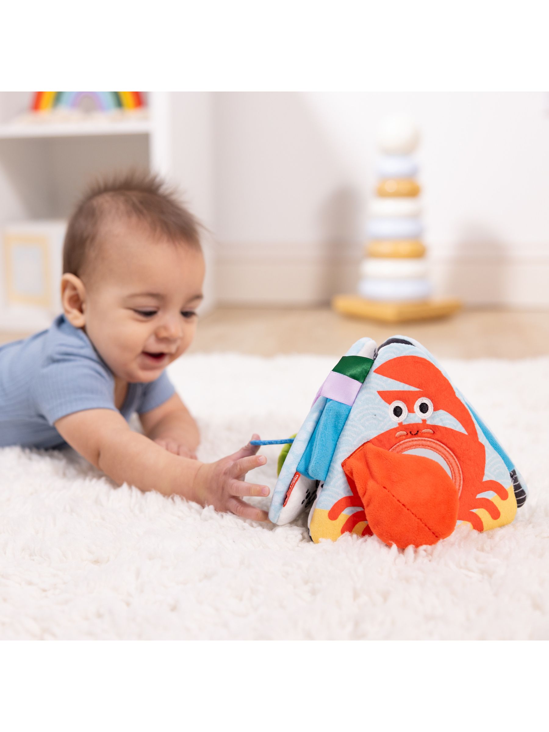Melissa & Doug No Colour Ocean Tummy Time Triangle - Image 2 of 9