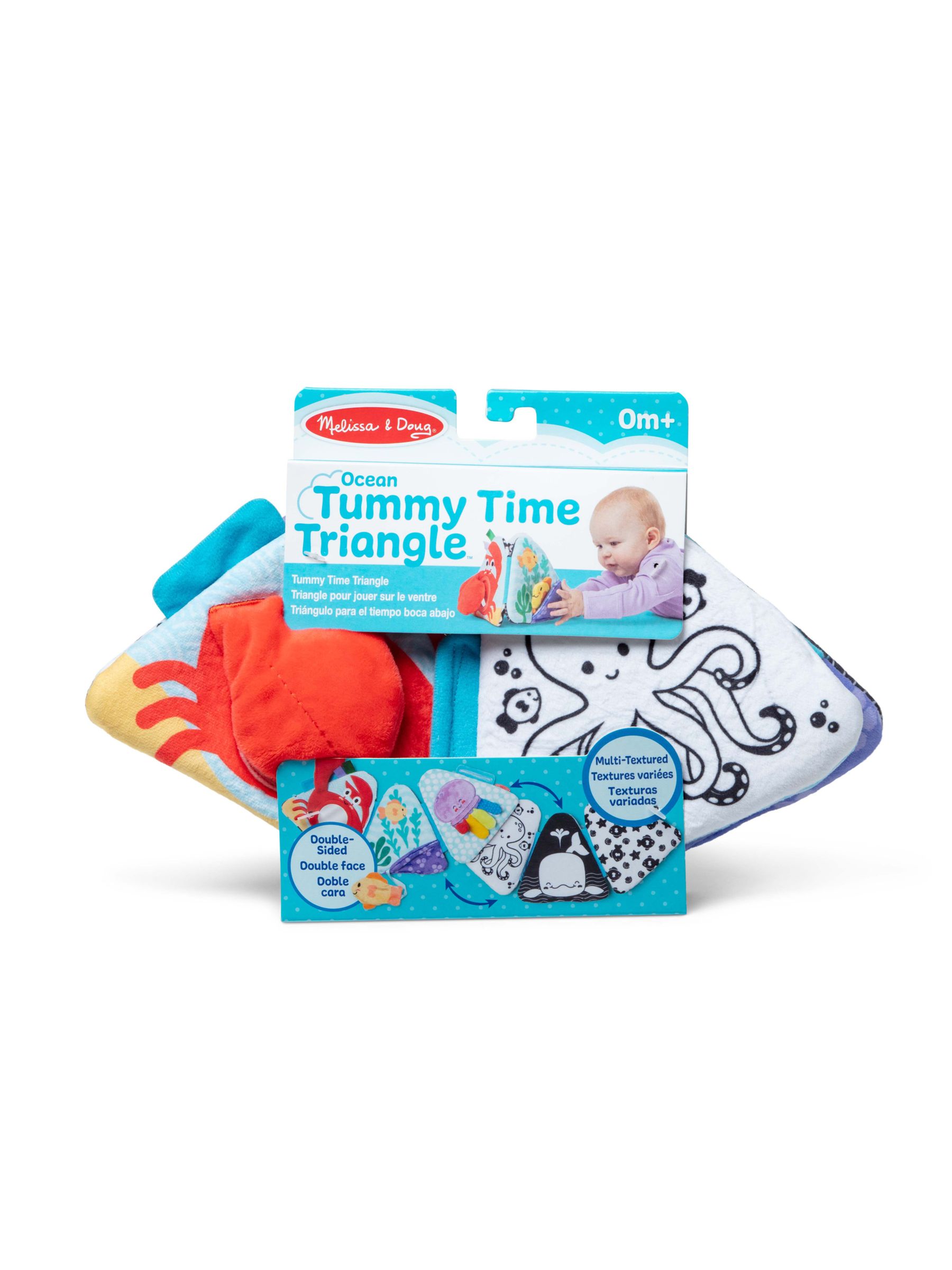 Melissa & Doug No Colour Ocean Tummy Time Triangle - Image 3 of 9