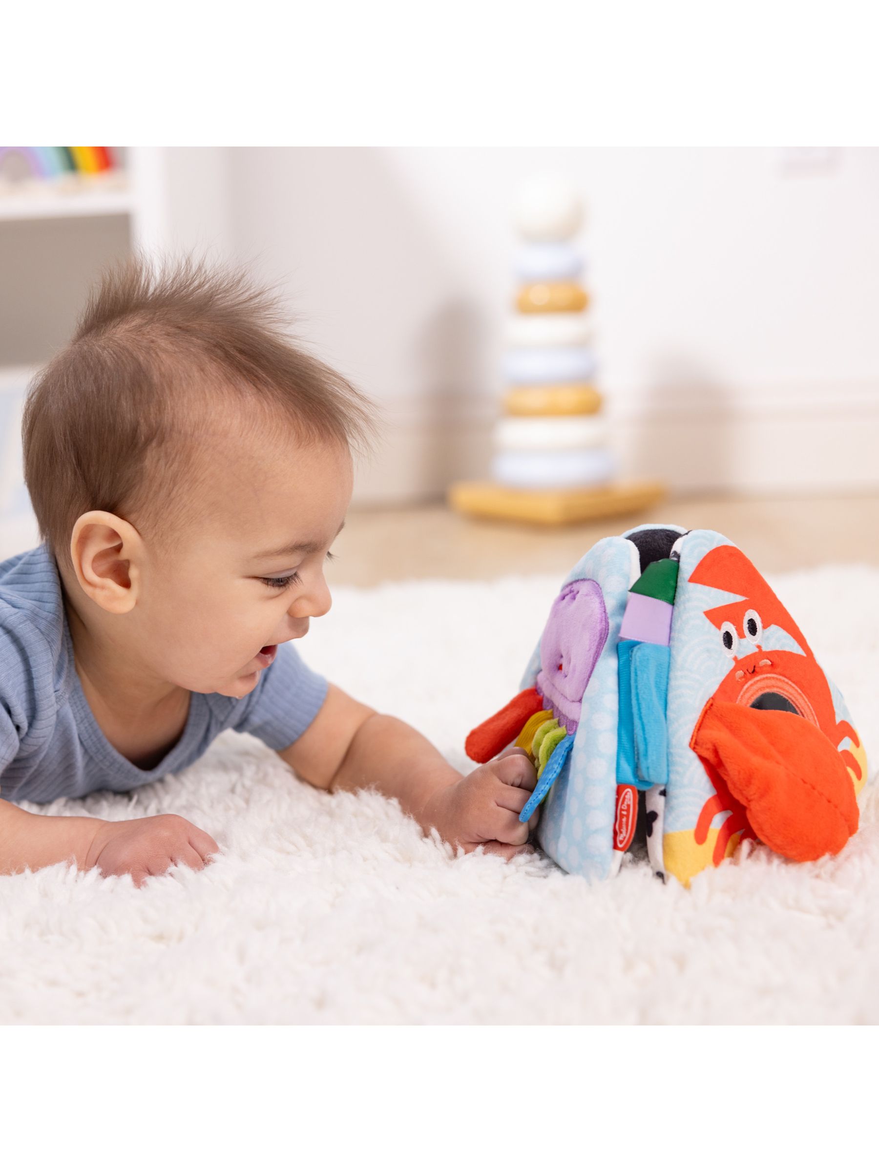 Melissa & Doug No Colour Ocean Tummy Time Triangle - Image 7 of 9