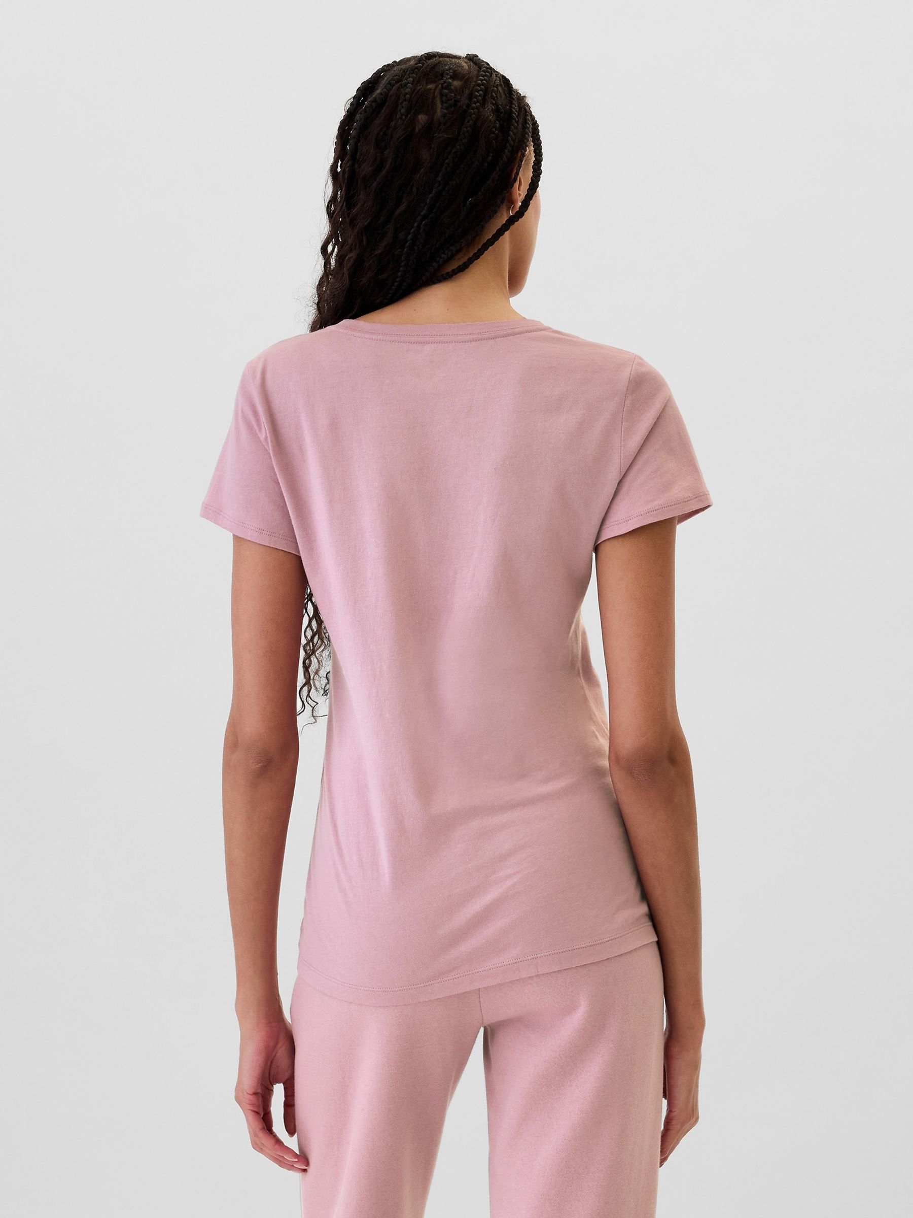 Pink Logo Short Sleeve Crew Neck T-Shirt - Image 2 of 5