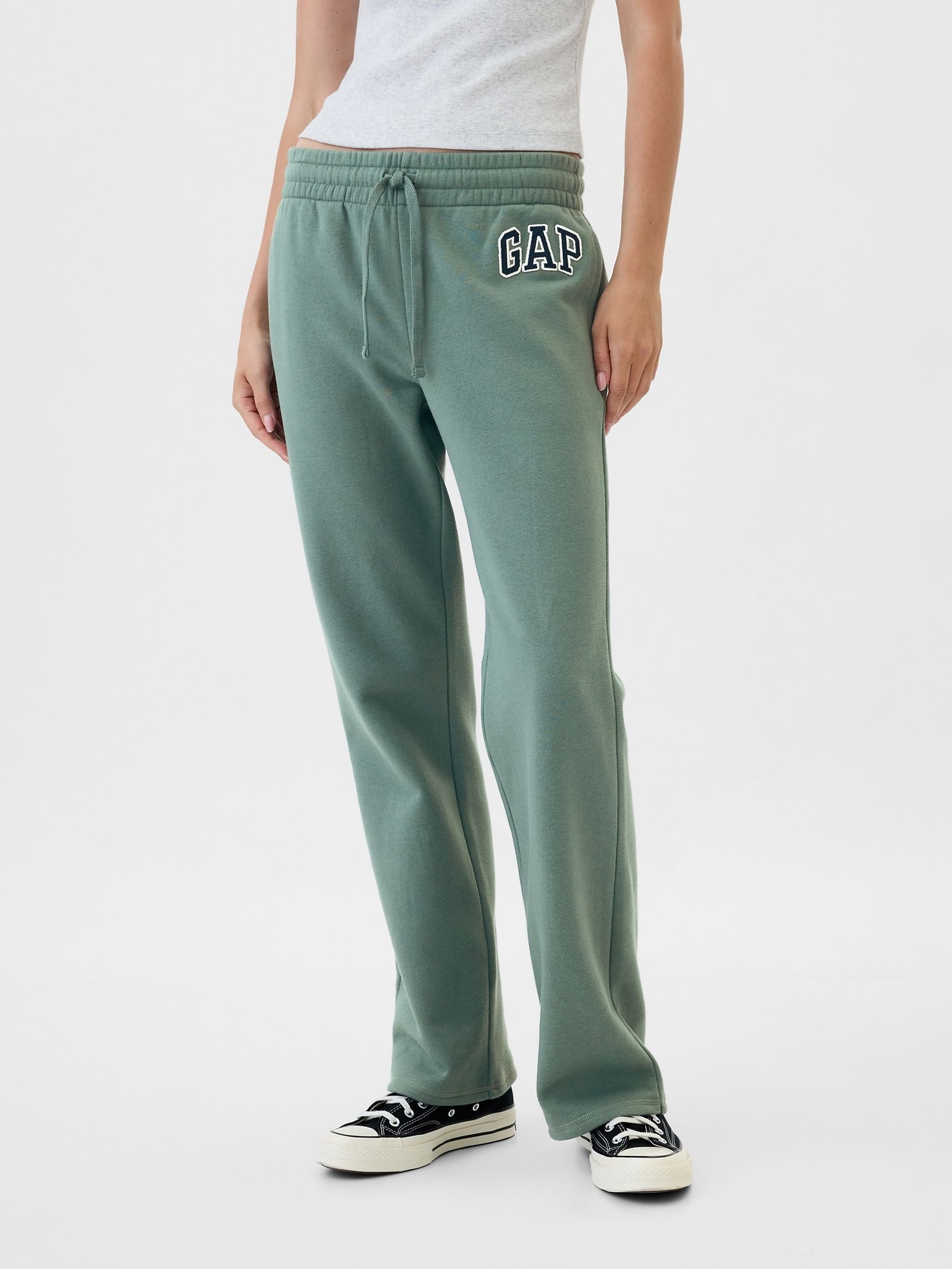 Green Logo Straight Leg Joggers - Image 1 of 1