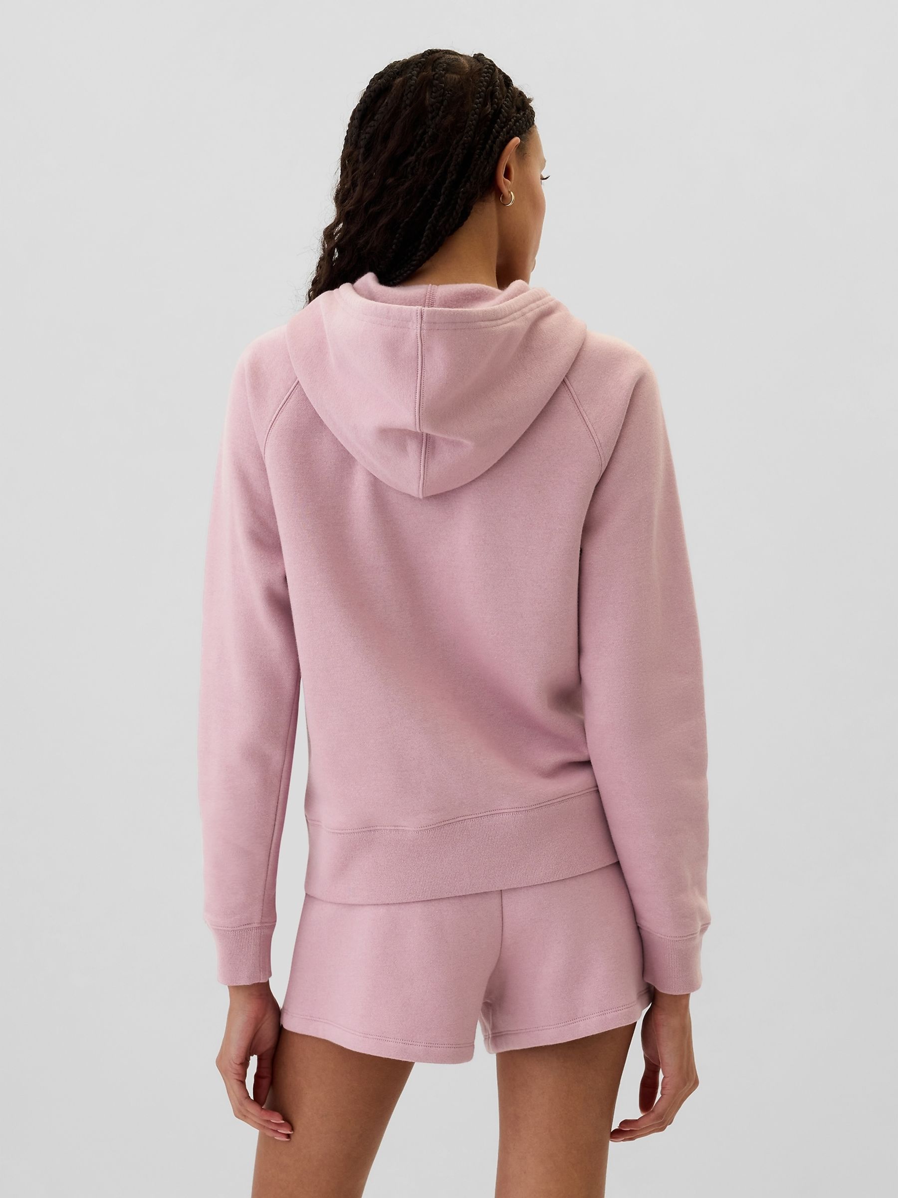 Pink Logo Zip Through Hoodie - Image 2 of 8