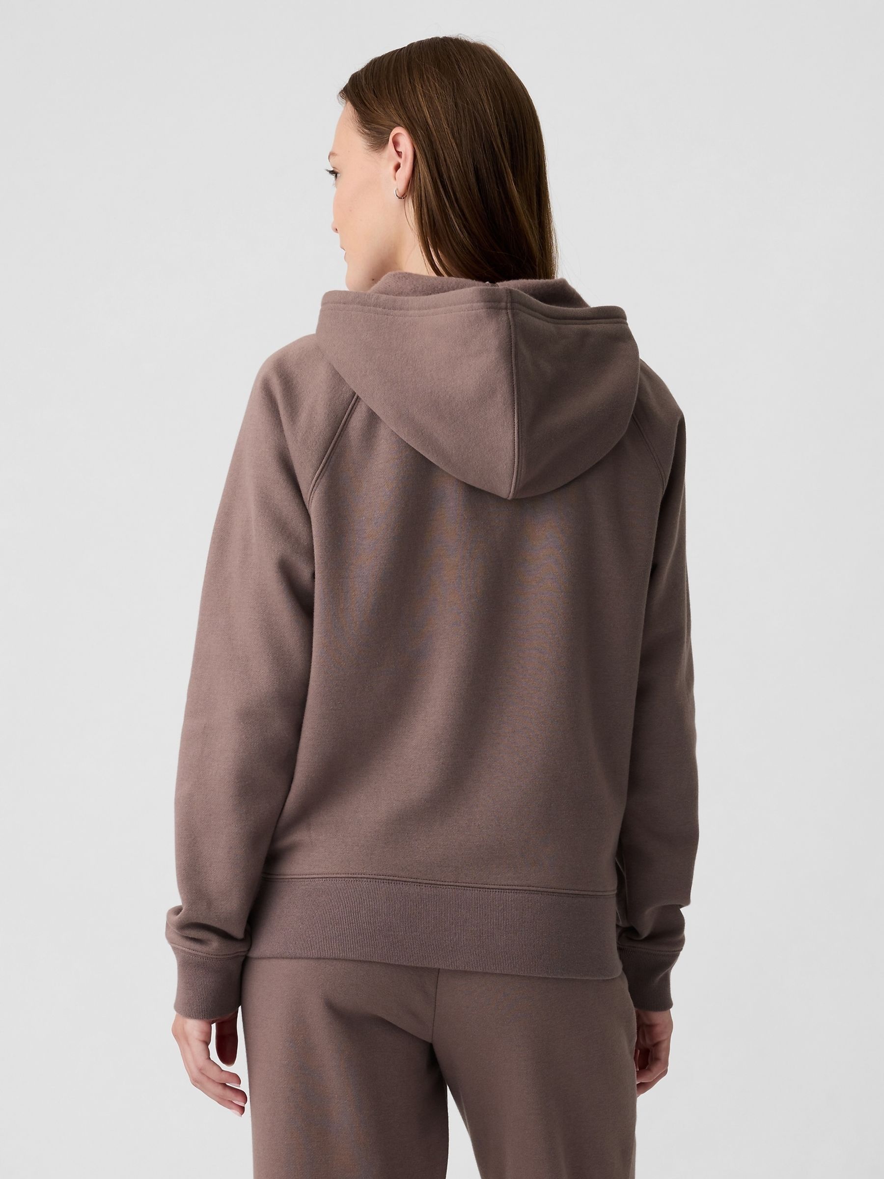 Brown Logo Zip Up Hoodie - Image 3 of 5