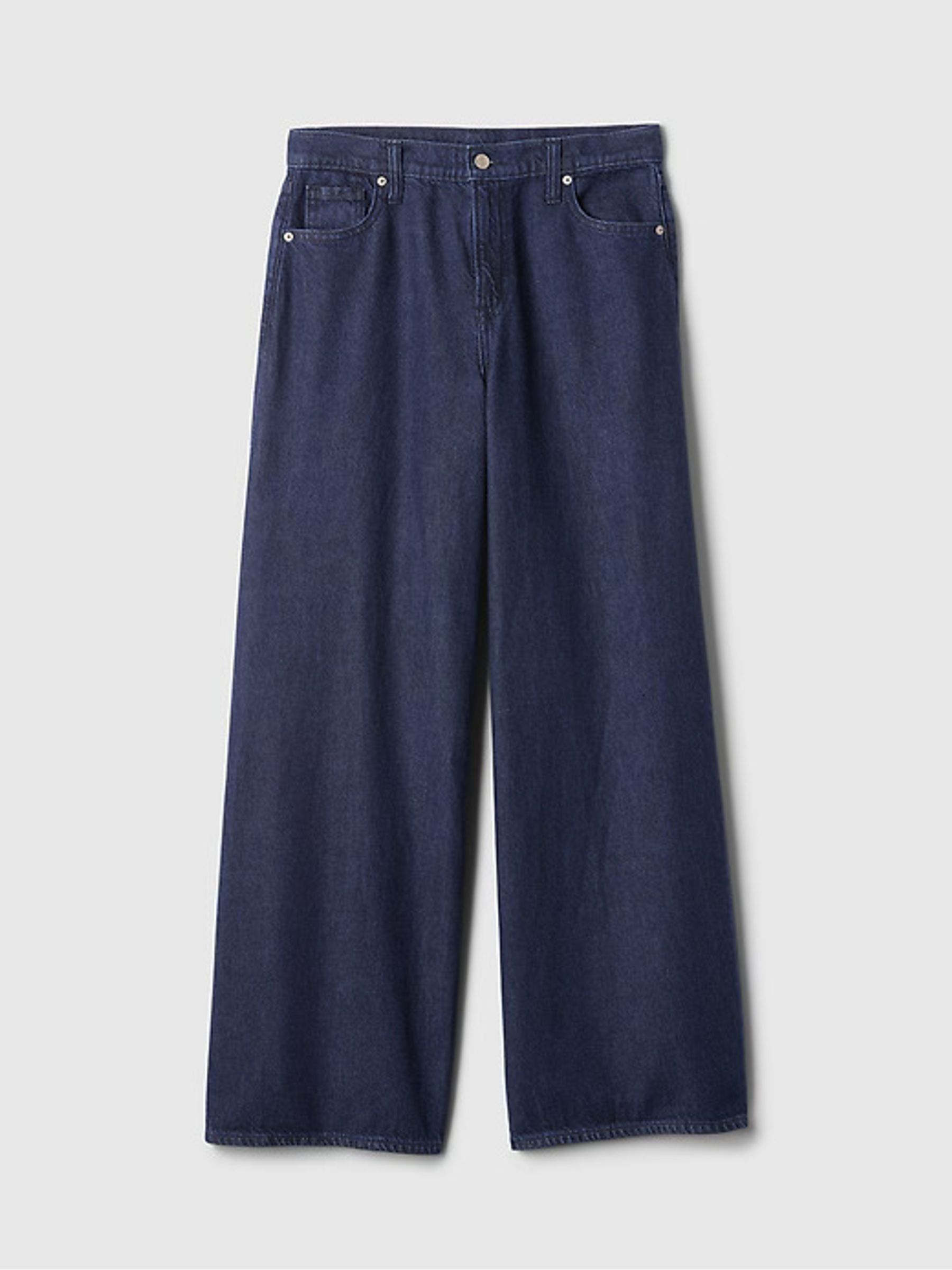 Dark Blue Mid Rise UltraSoft Baggy Jeans - Image 7 of 8