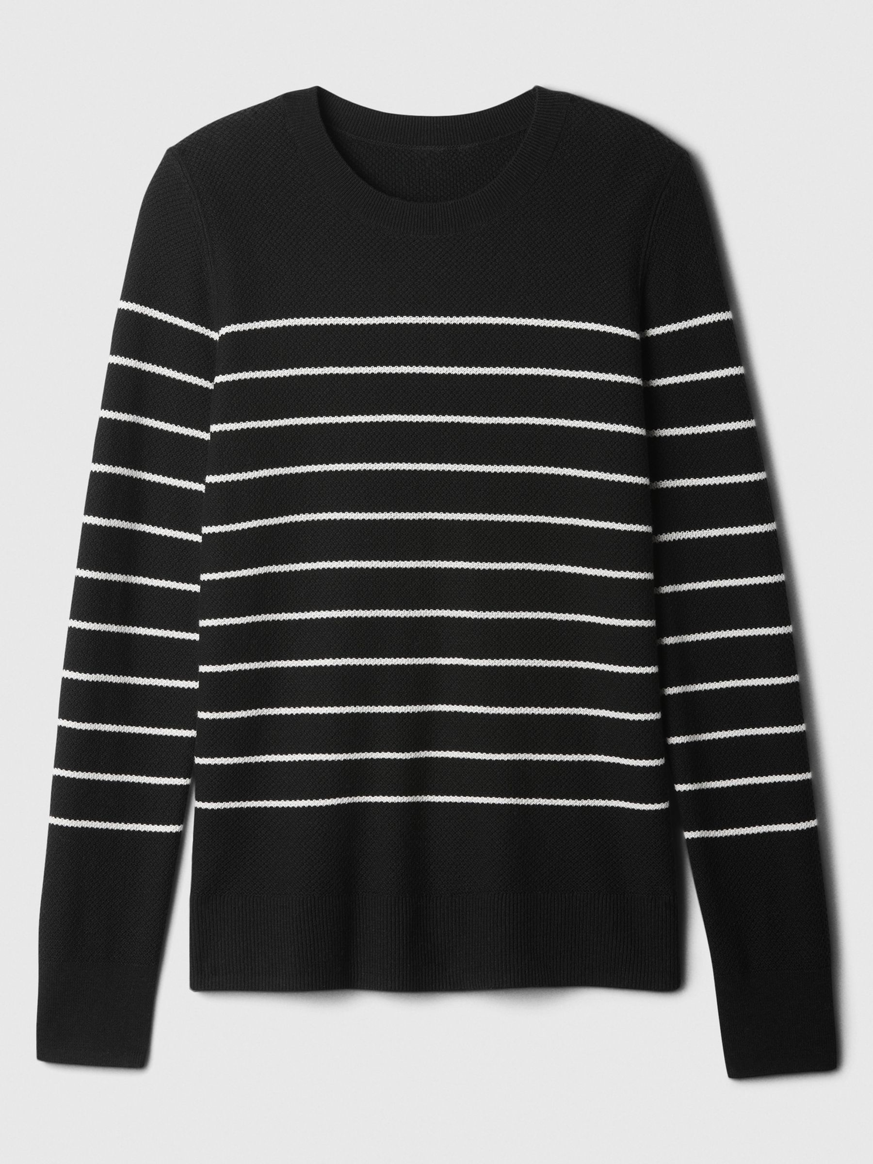 Black Ribbed Crew Neck Bella Jumper - Image 5 of 5