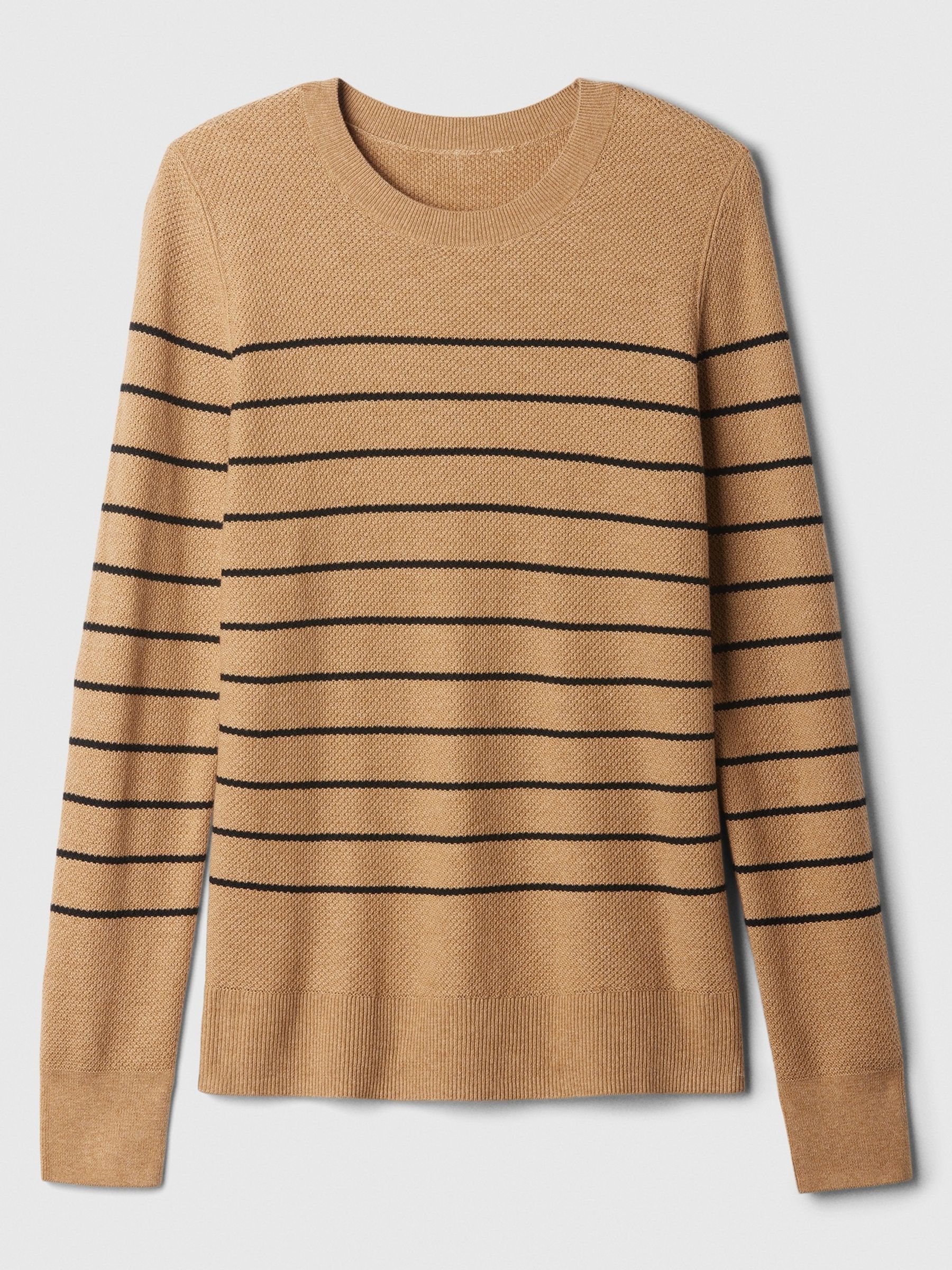 Beige Ribbed Crew Neck Bella Jumper - Image 5 of 5