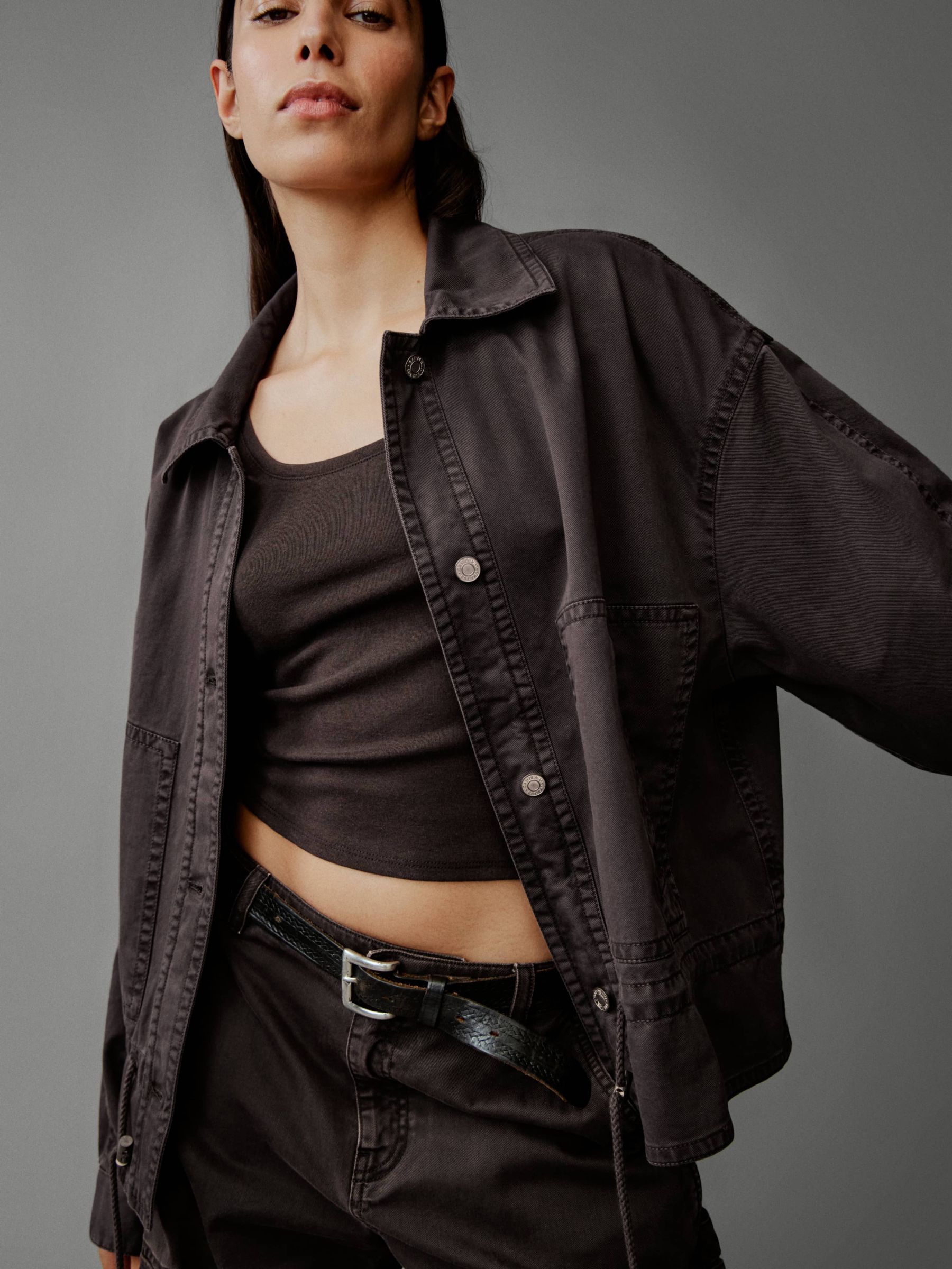 Brown Twill Utility Jacket - Image 5 of 8