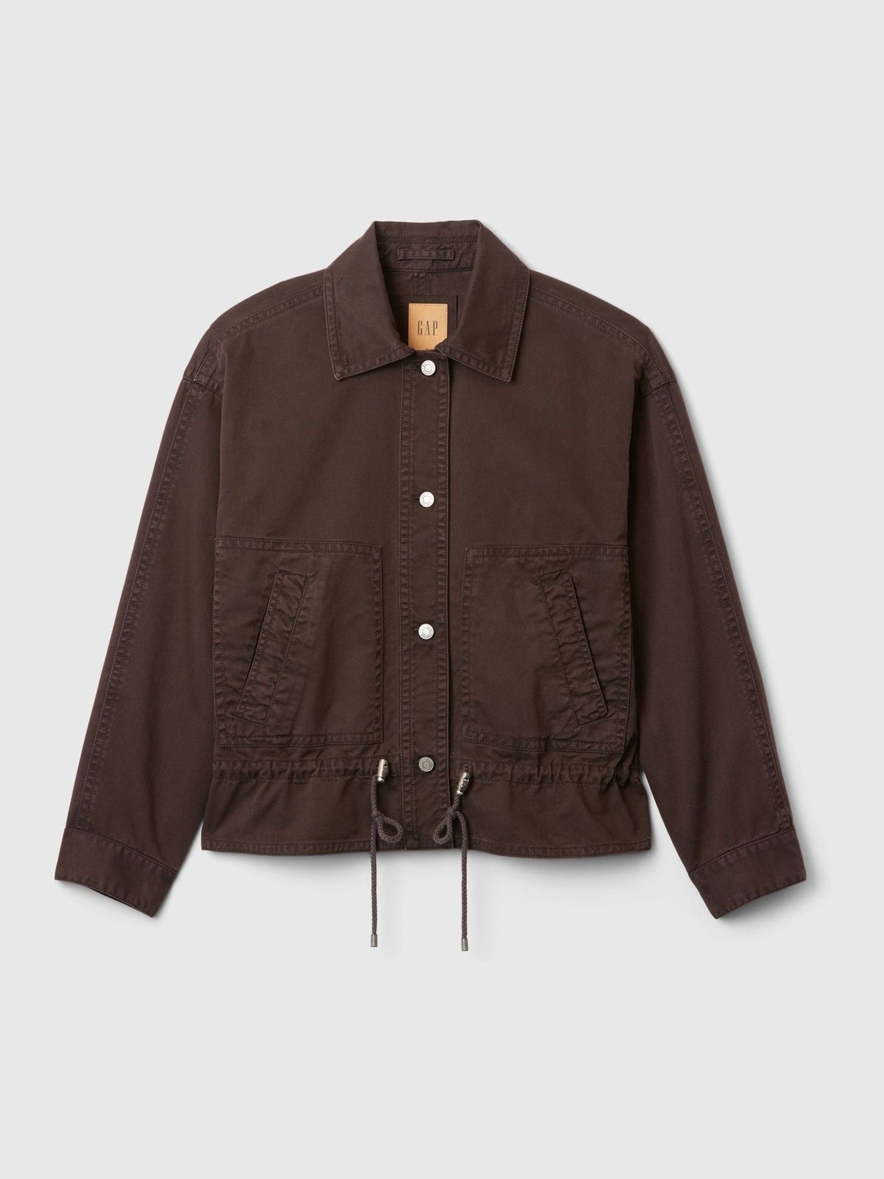 Brown Twill Utility Jacket - Image 8 of 8