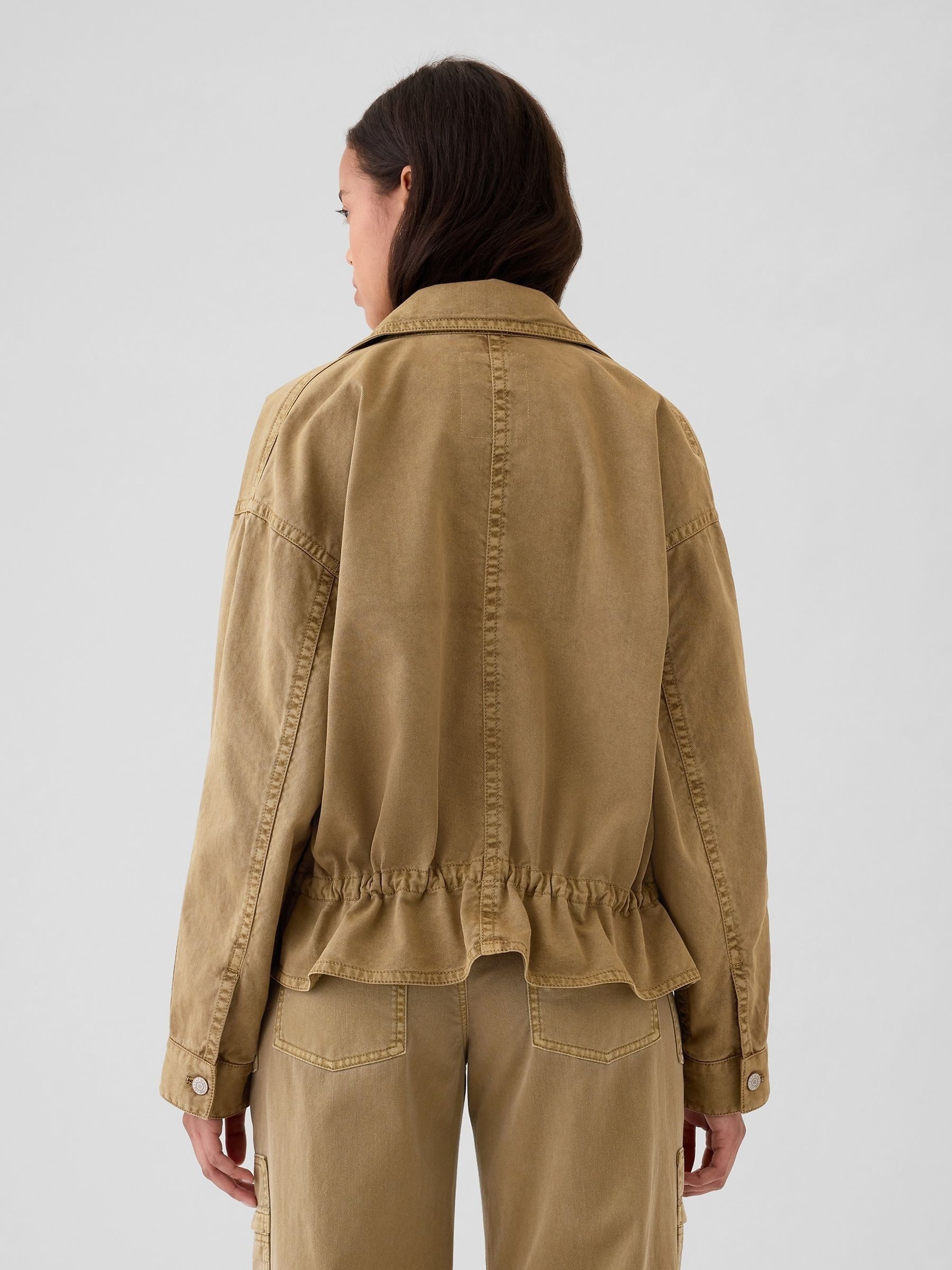 Gold Twill Utility Jacket - Image 2 of 5