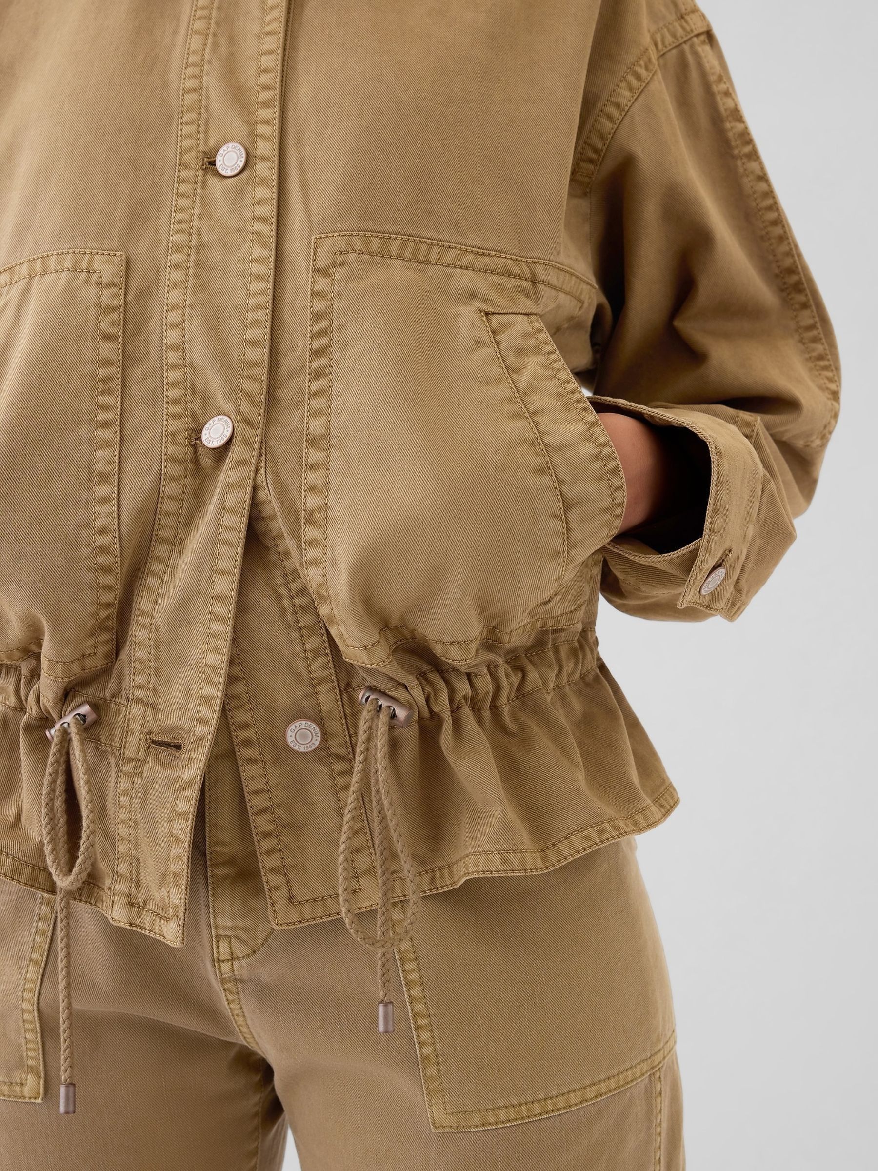 Gold Twill Utility Jacket - Image 4 of 5