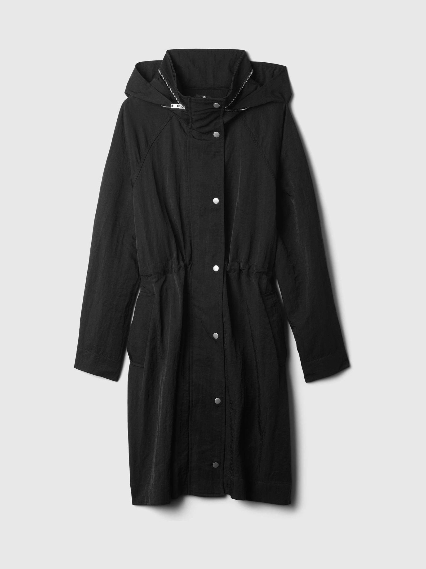 Black Nylon Parka Jacket - Image 5 of 5