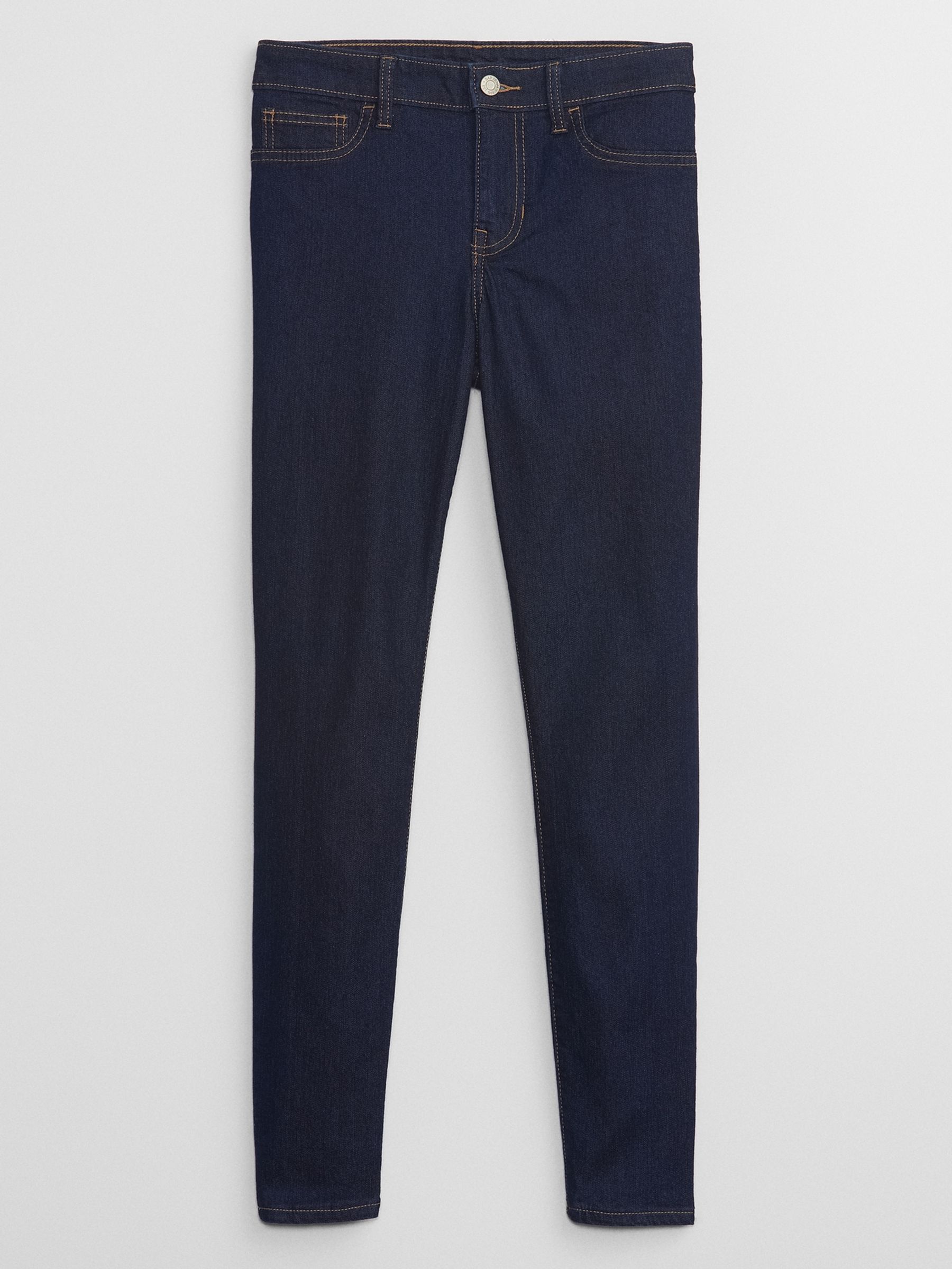 Dark Blue Mid Rise Ankle Length Favourite Jeggings - Image 3 of 5